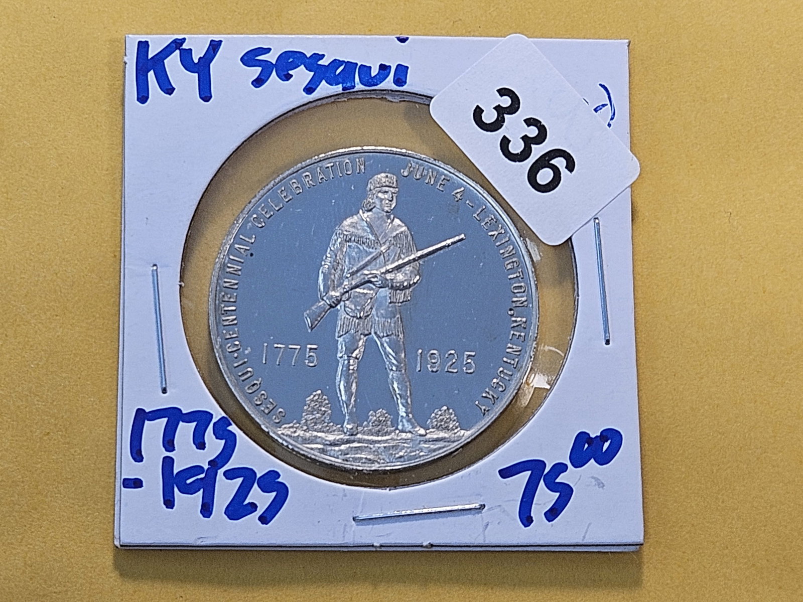 1925 Kentucky Silver Commemorative Medal - 2