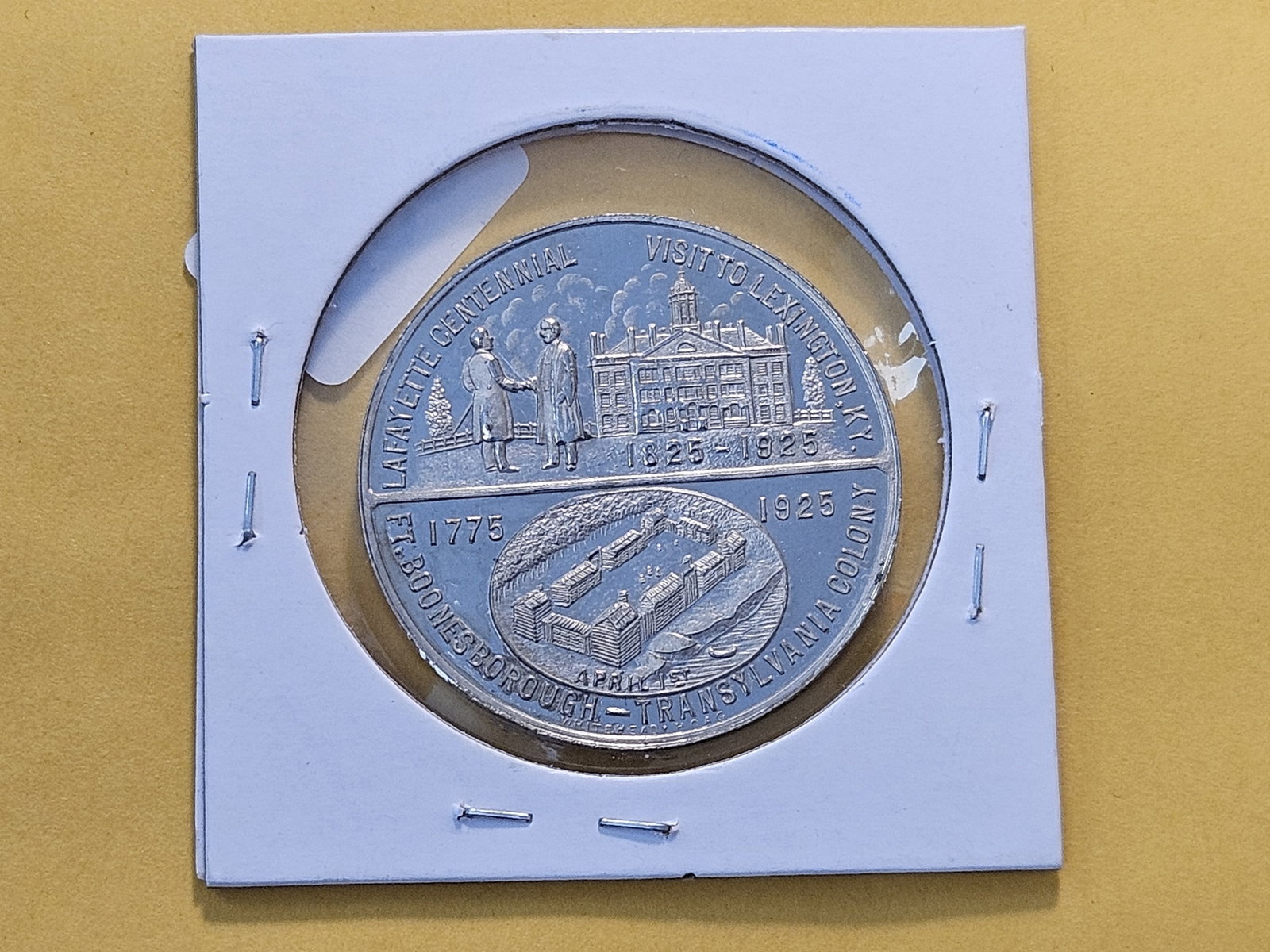 1925 Kentucky Silver Commemorative Medal - 3
