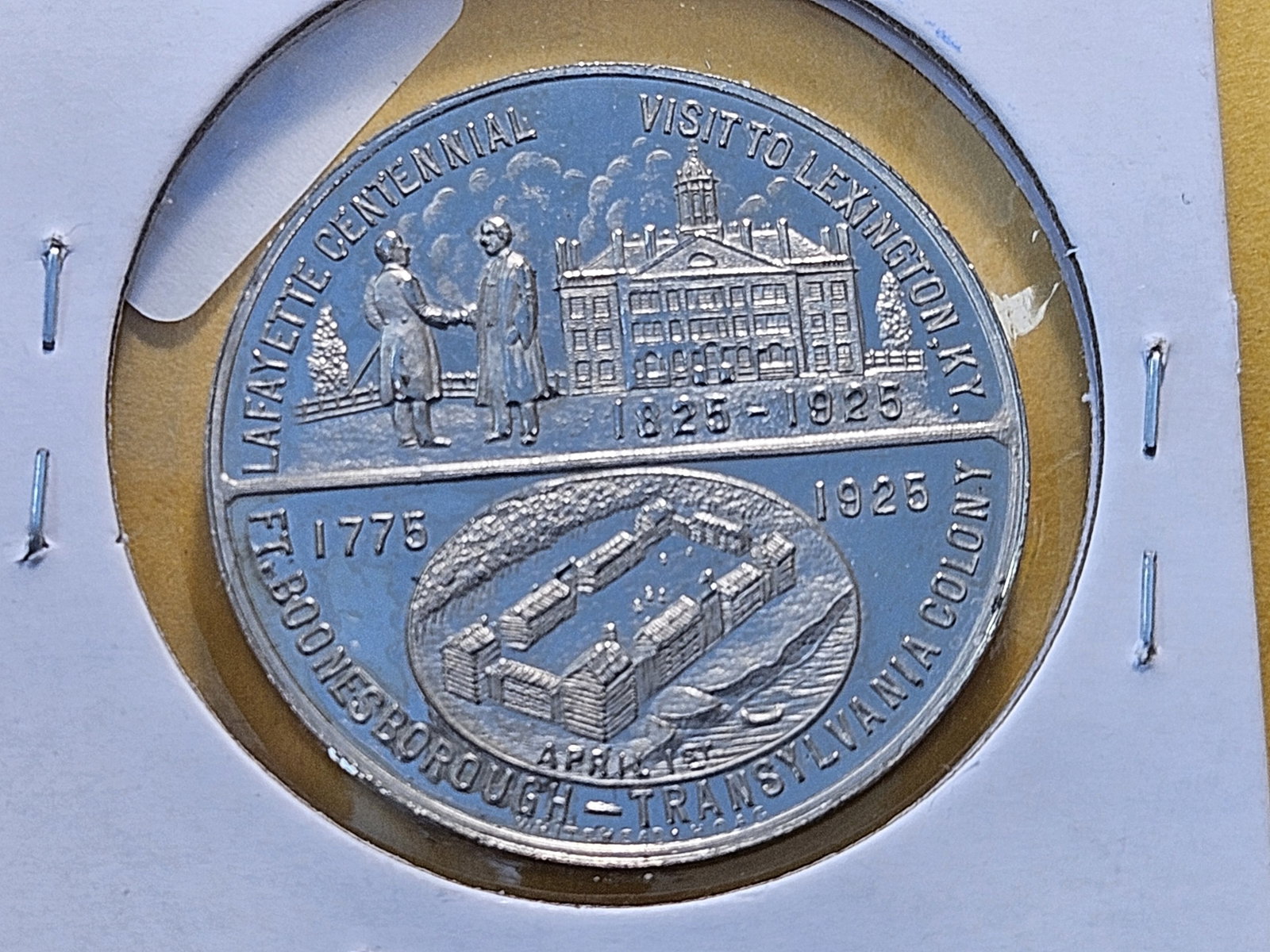1925 Kentucky Silver Commemorative Medal - 4
