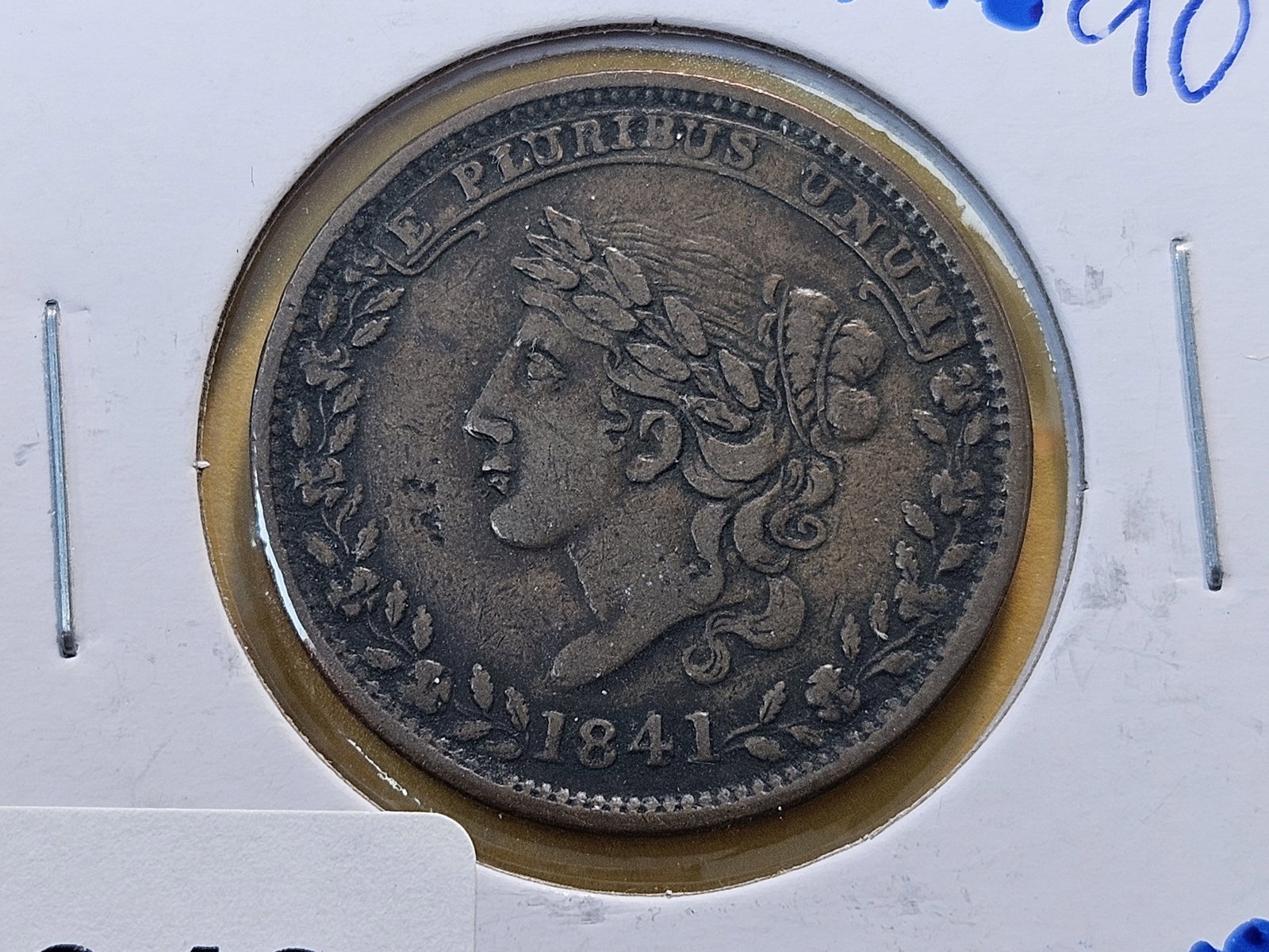 1841 Hard Times Token: "May 10th 1837" on Reverse