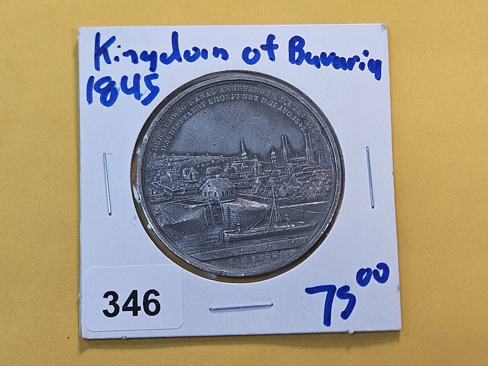 1845 Kingdom of Bavaria Commemorative Medal - 2