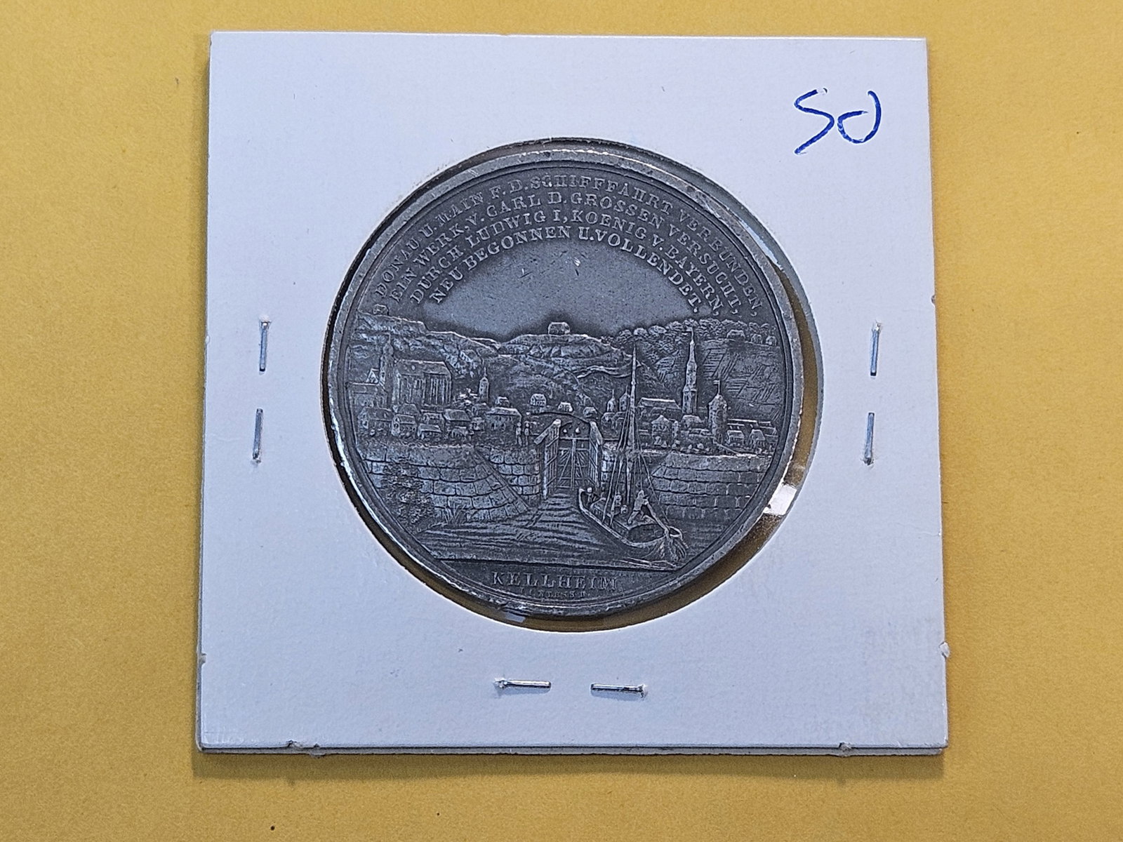 1845 Kingdom of Bavaria Commemorative Medal - 3
