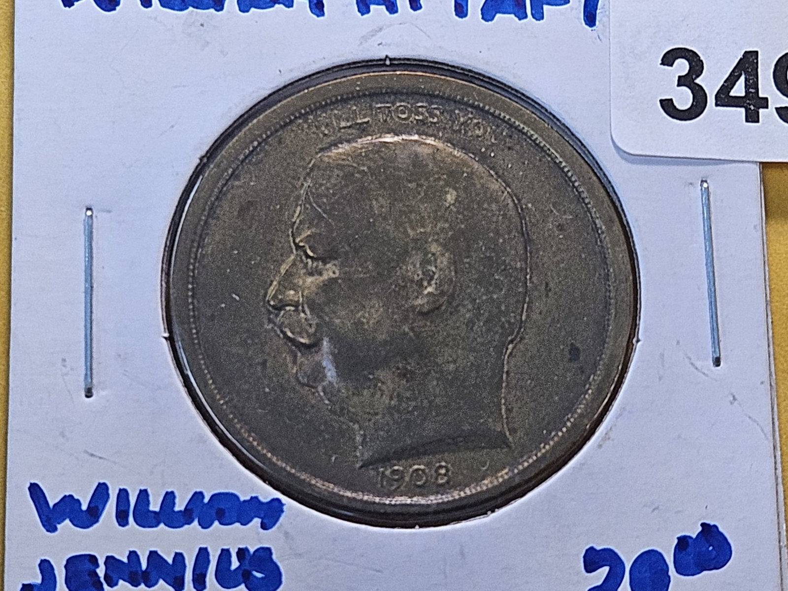 1900 US Political Flipper Token (1 of 4)