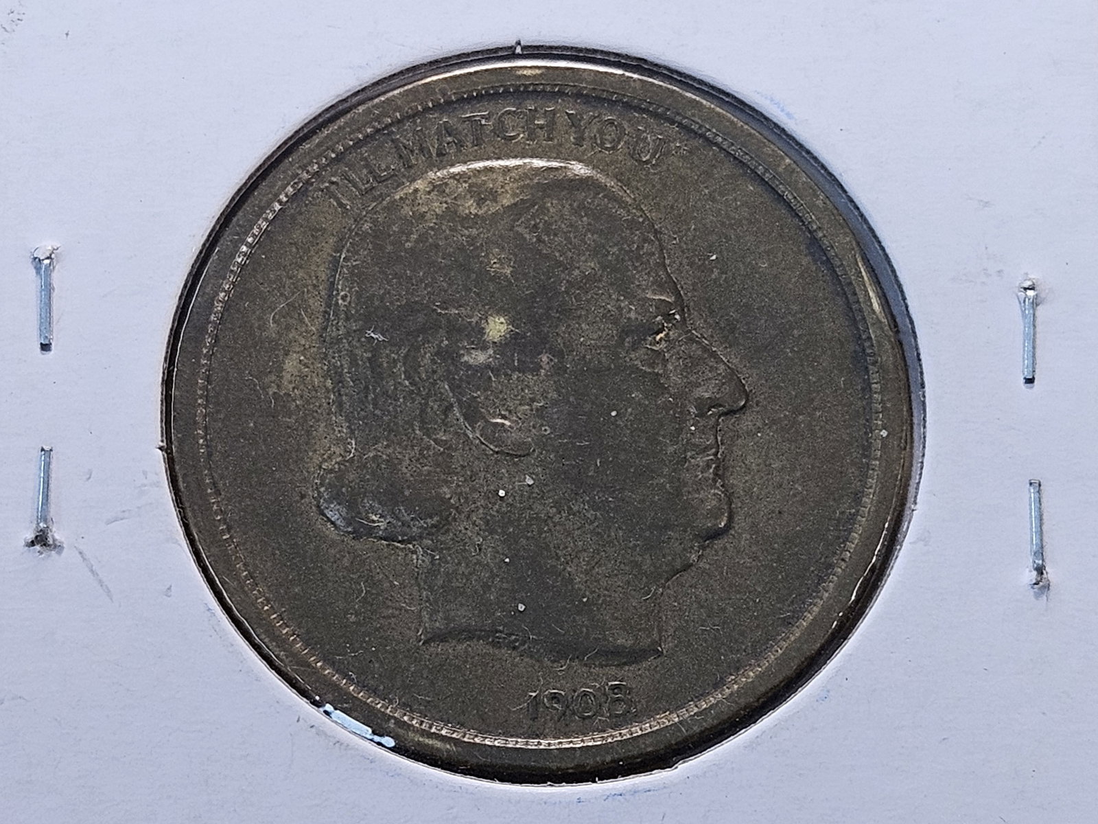1900 US Political Flipper Token - 4