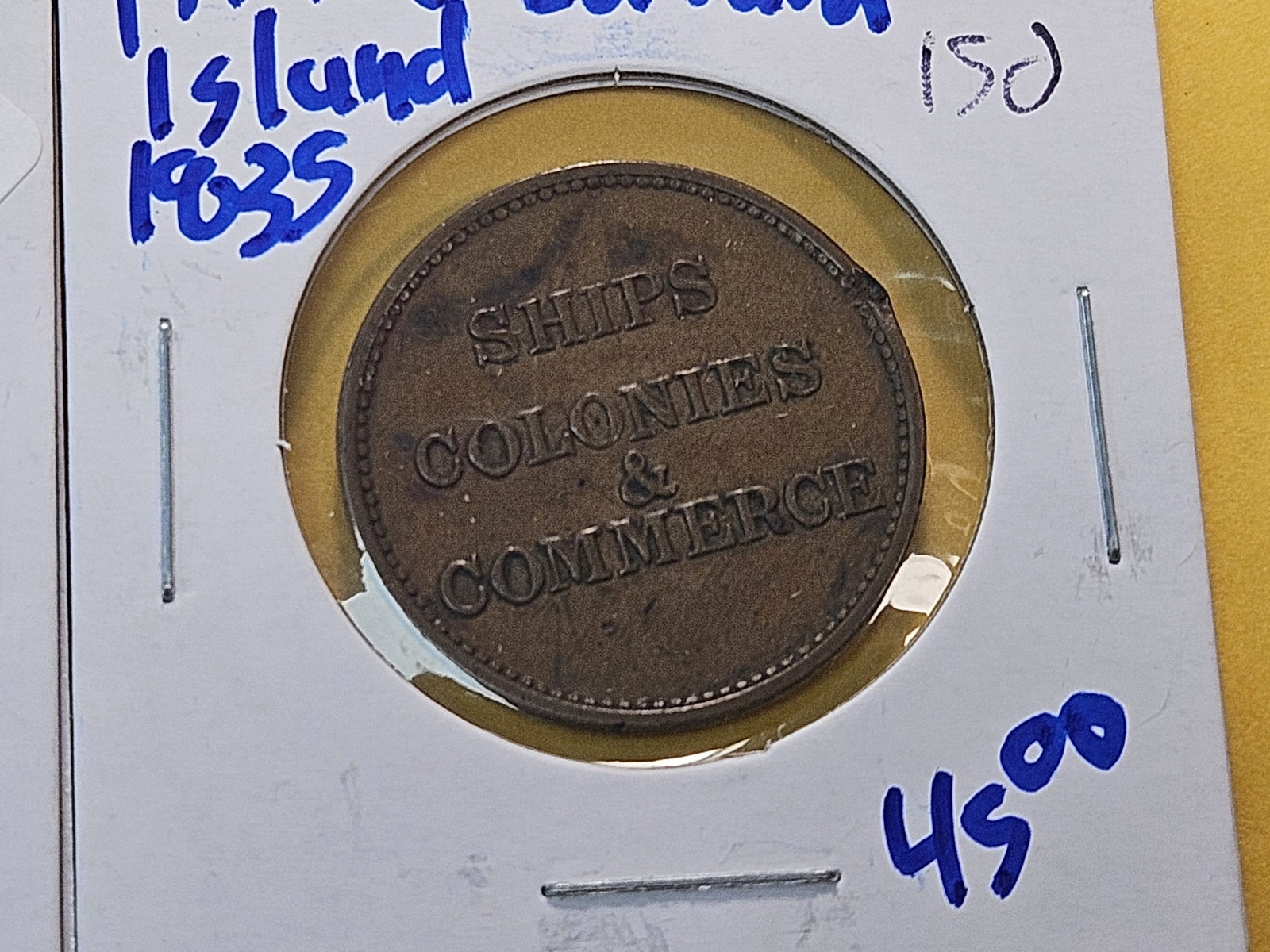 Three Foreign Copper Tokens - 3