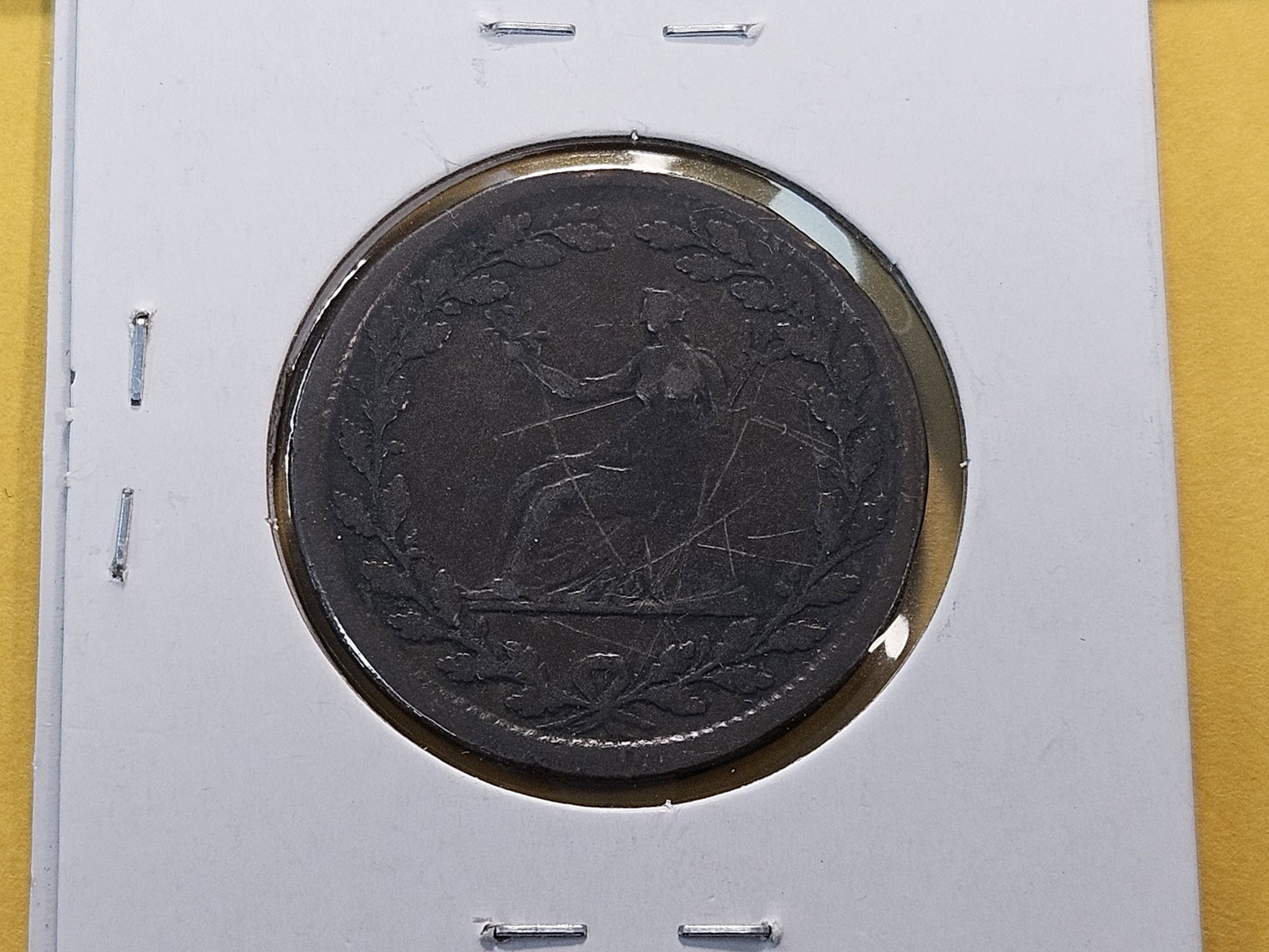 Three Foreign Copper Tokens - 8