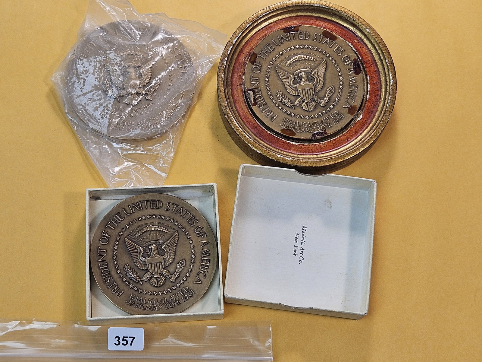 Three Large Presidential Inauguration Bronze Medals - 4