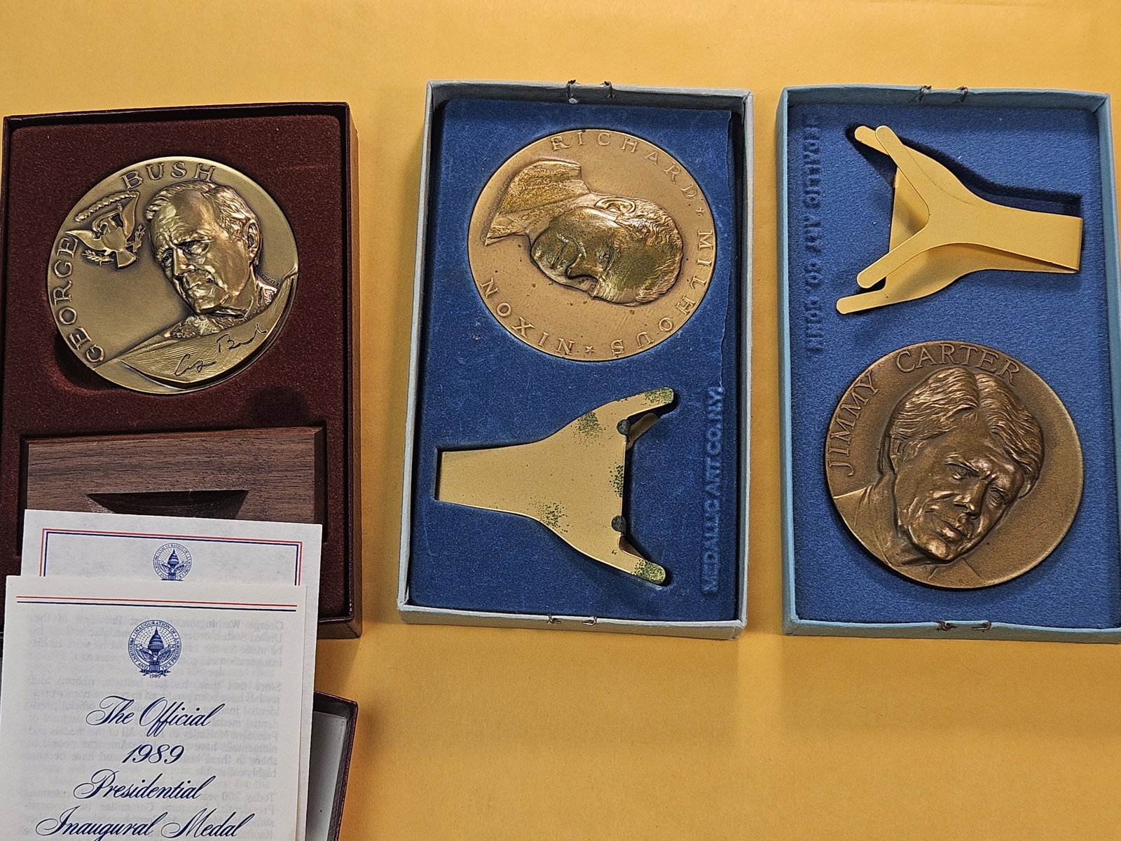 Three Large Presidential Inauguration Bronze Medals - 2