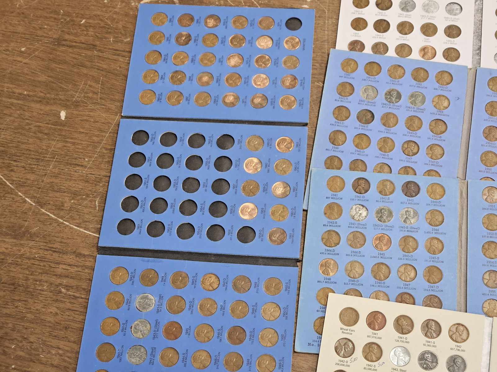 Five Mostly Filled Lincoln Cent Albums - 4