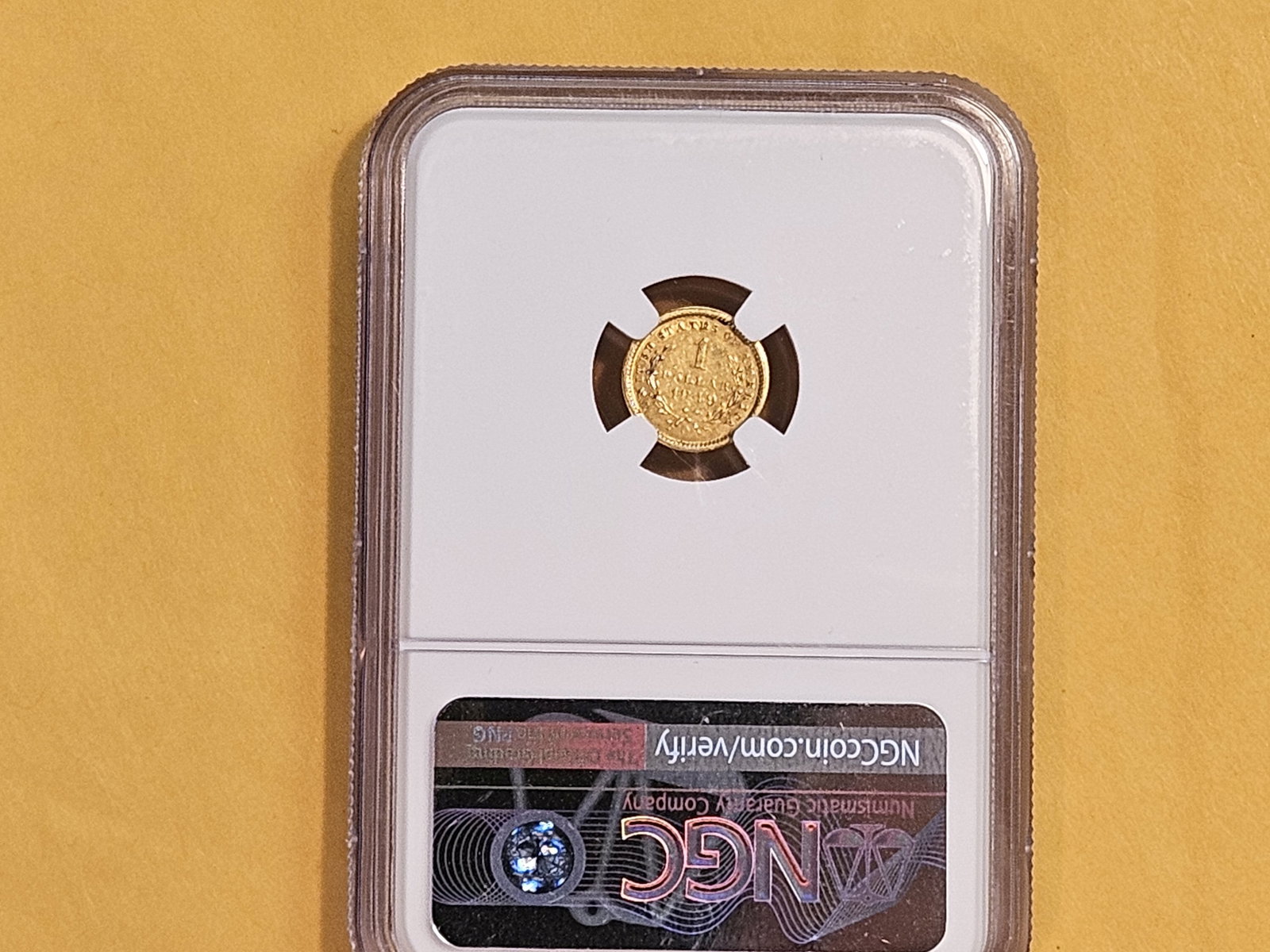 GOLD! NGC 1849-O Gold Dollar in Brilliant About Uncirculated - 55 - 3