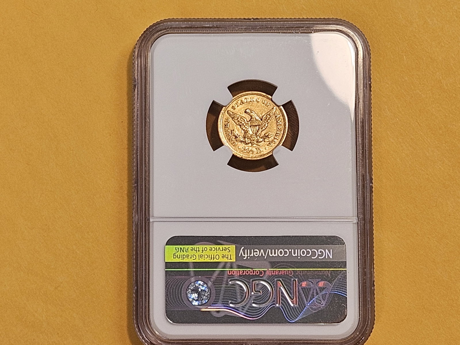 GOLD! NGC 1854 Gold Dollar in Brilliant About Uncirculated plus - details - 4