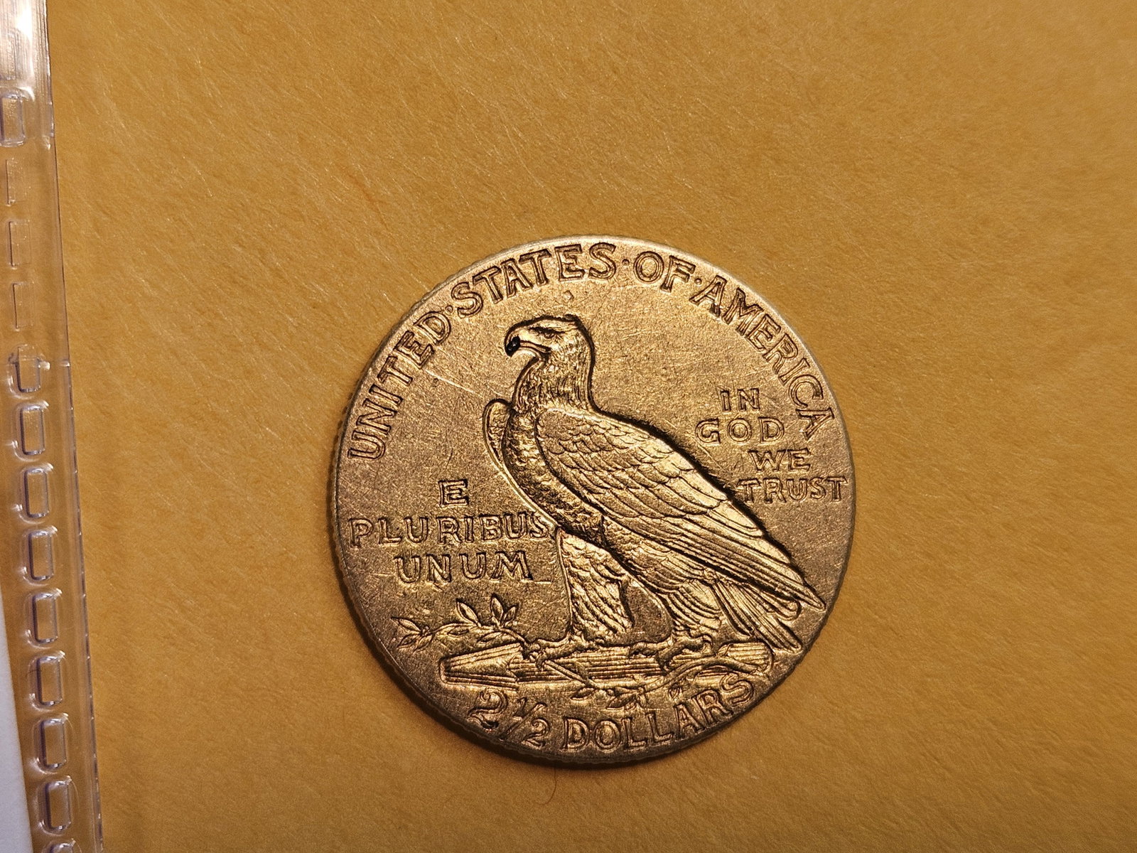 GOLD! Brilliant About Uncirculated 1915 Gold Indian Head $2.5 Dollars - 4