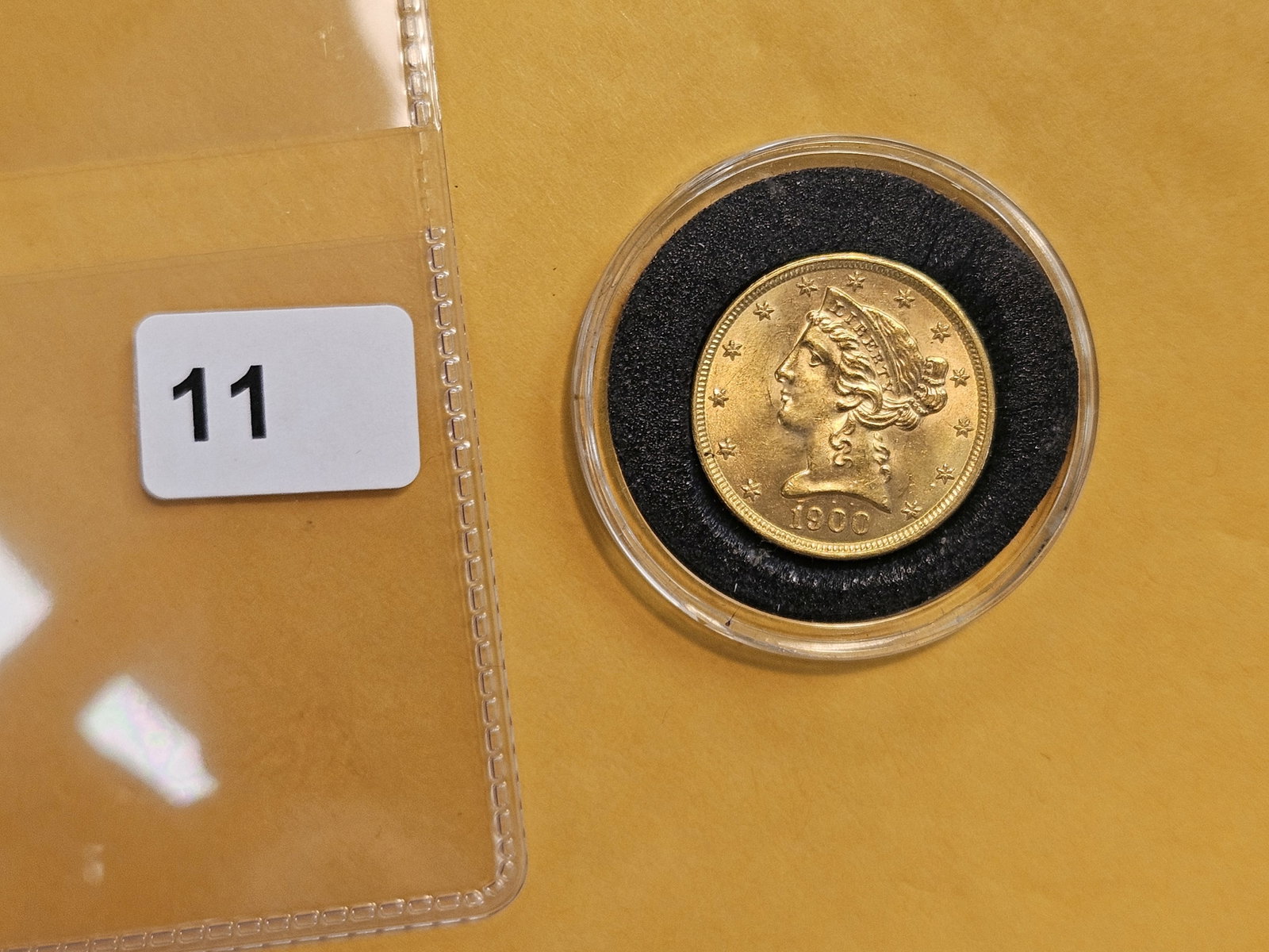 GOLD! Brilliant Uncirculated Plus 1900 Liberty Head Gold Five Dollars - 2