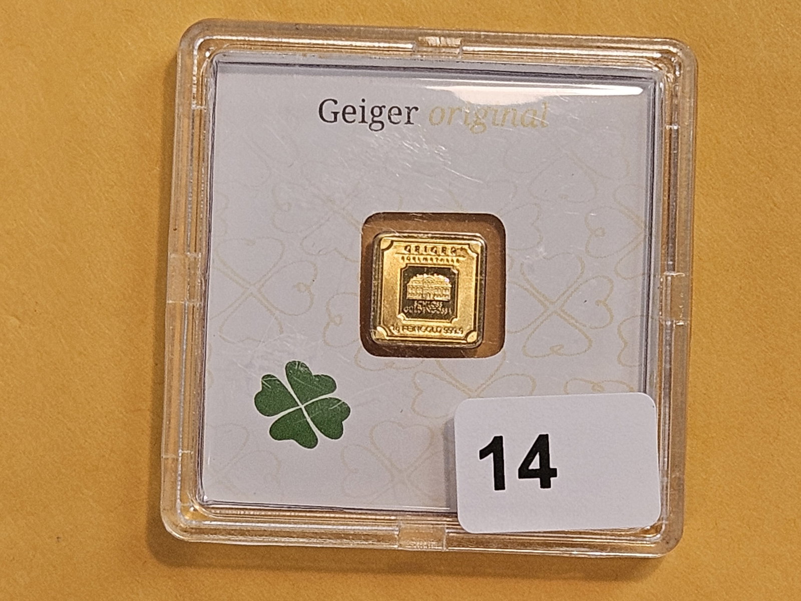 GOLD! GEM One Gram .9999 fine gold bar - 2