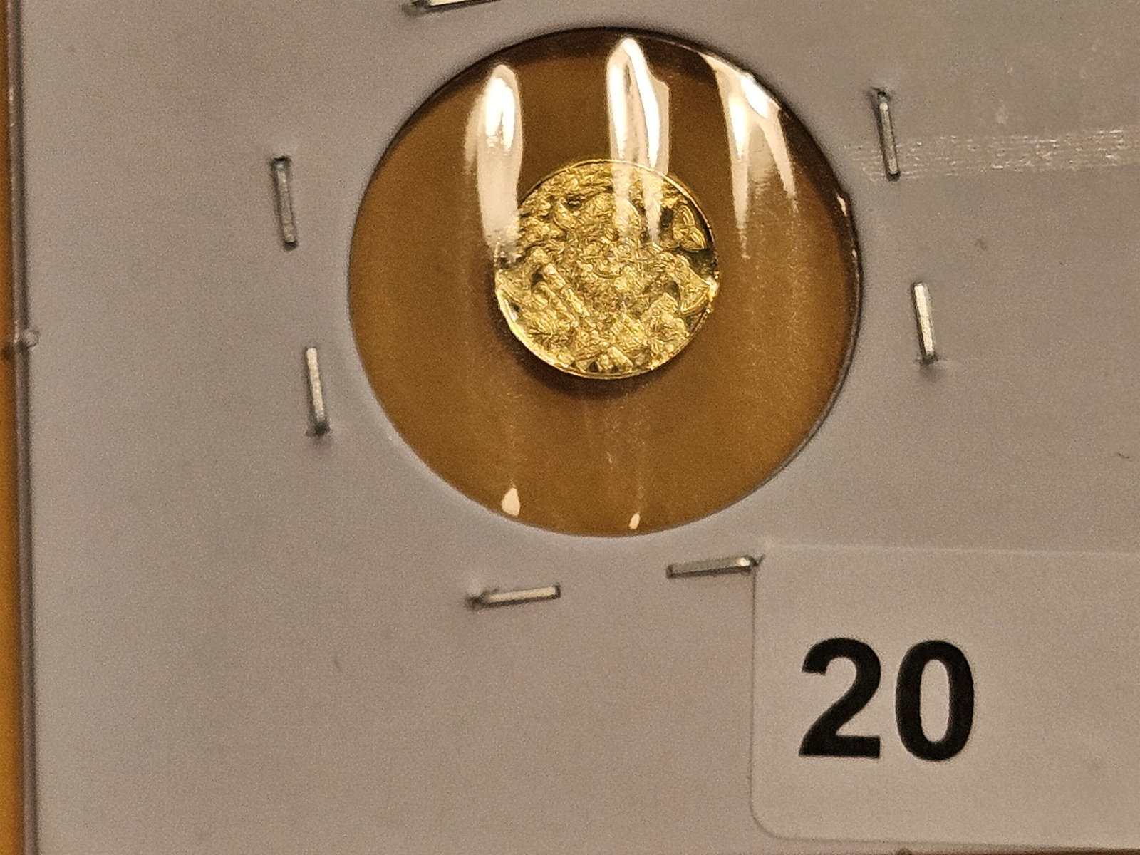 GOLD! GEM .9999 fine gold art round - 2