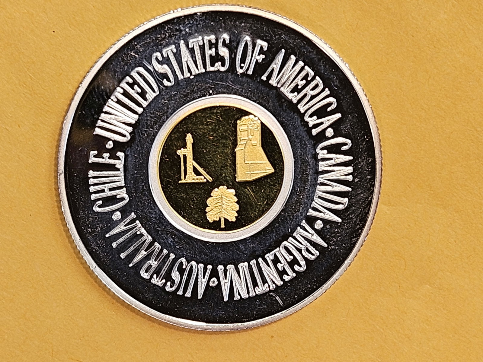 GOLD! Cool Bi-metal Gold & Silver coin - 5