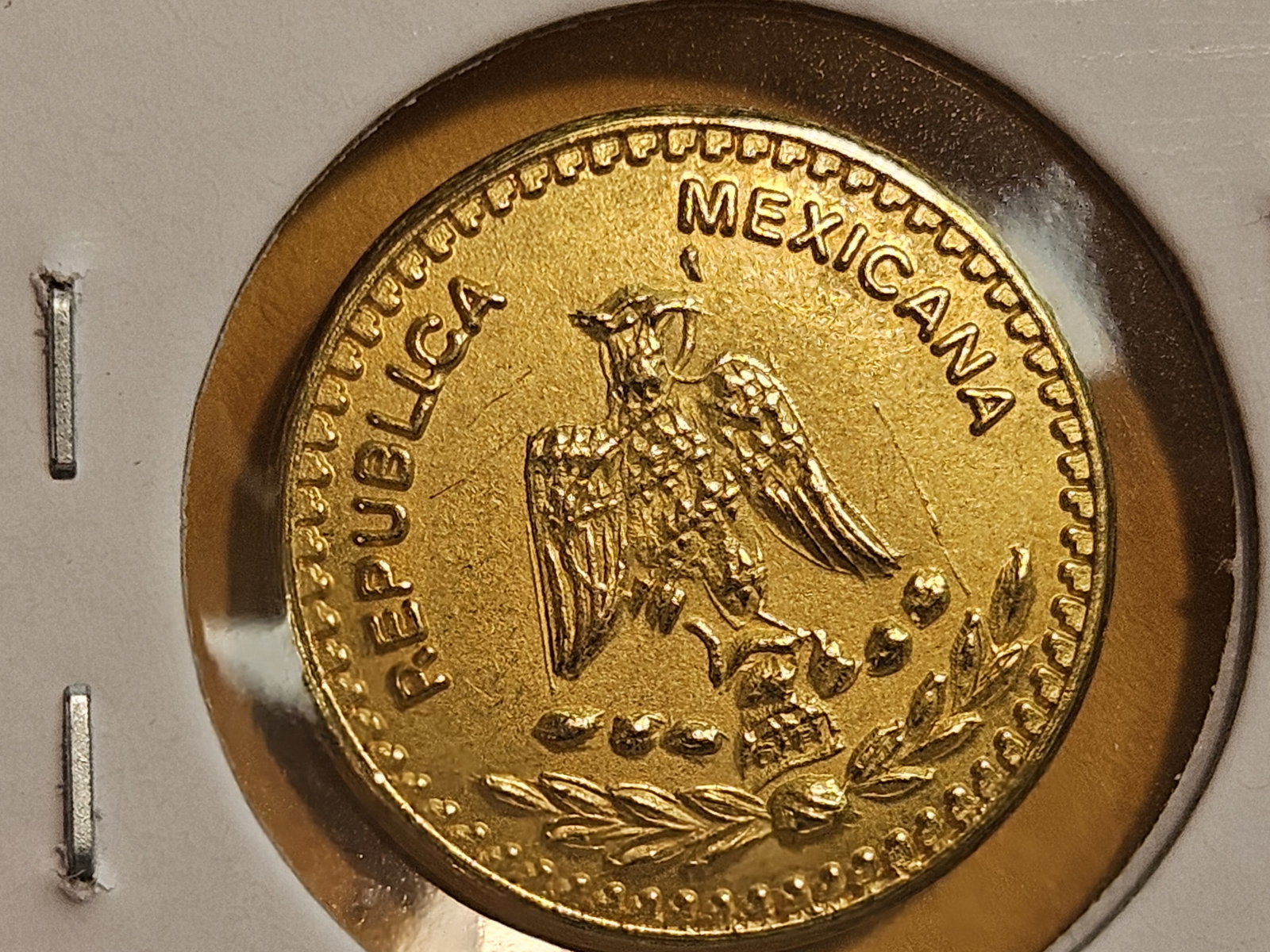 GOLD! GEM Mexican Wedding Token - 3