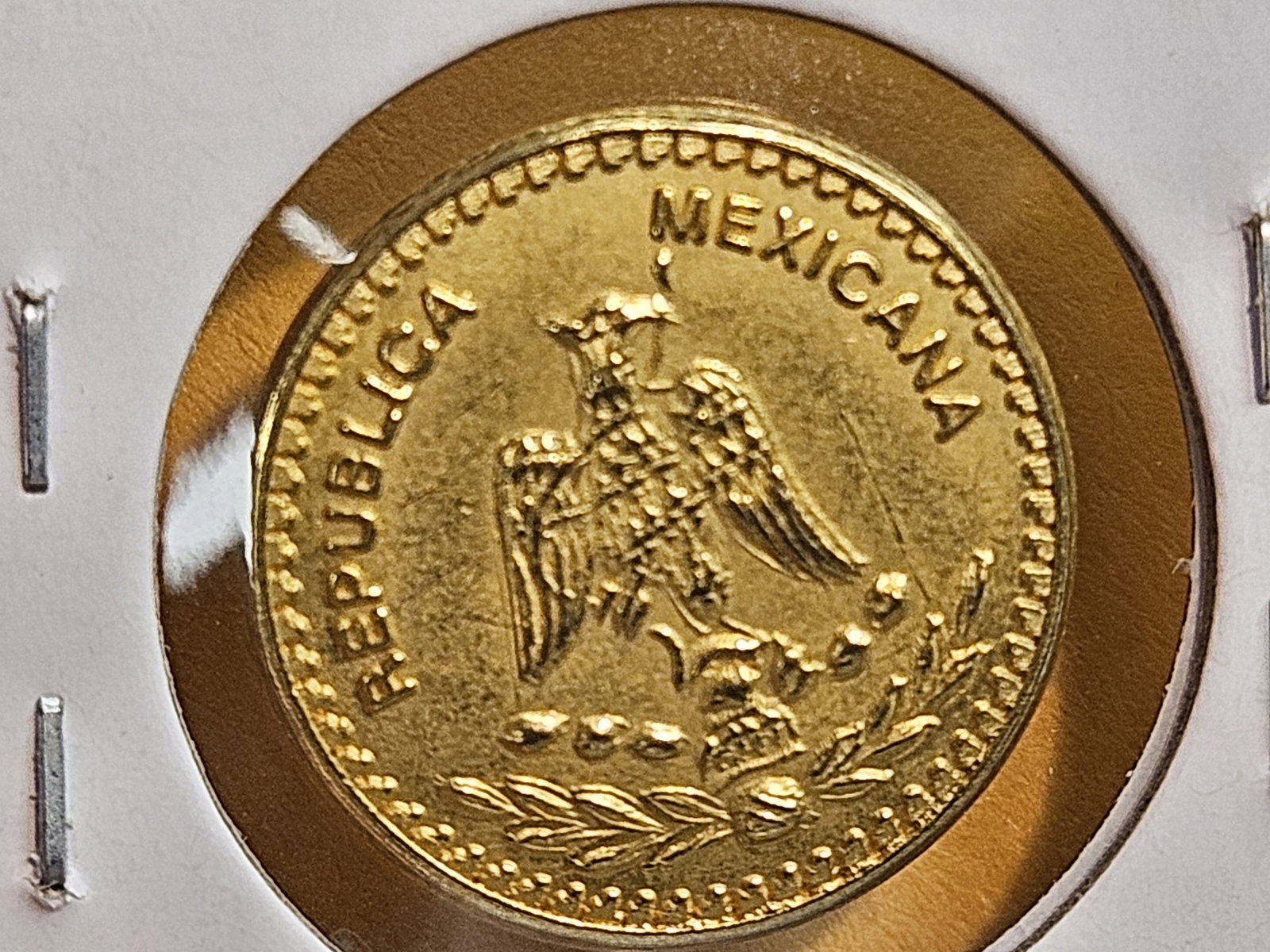 GOLD! GEM Mexican Wedding Token - 4