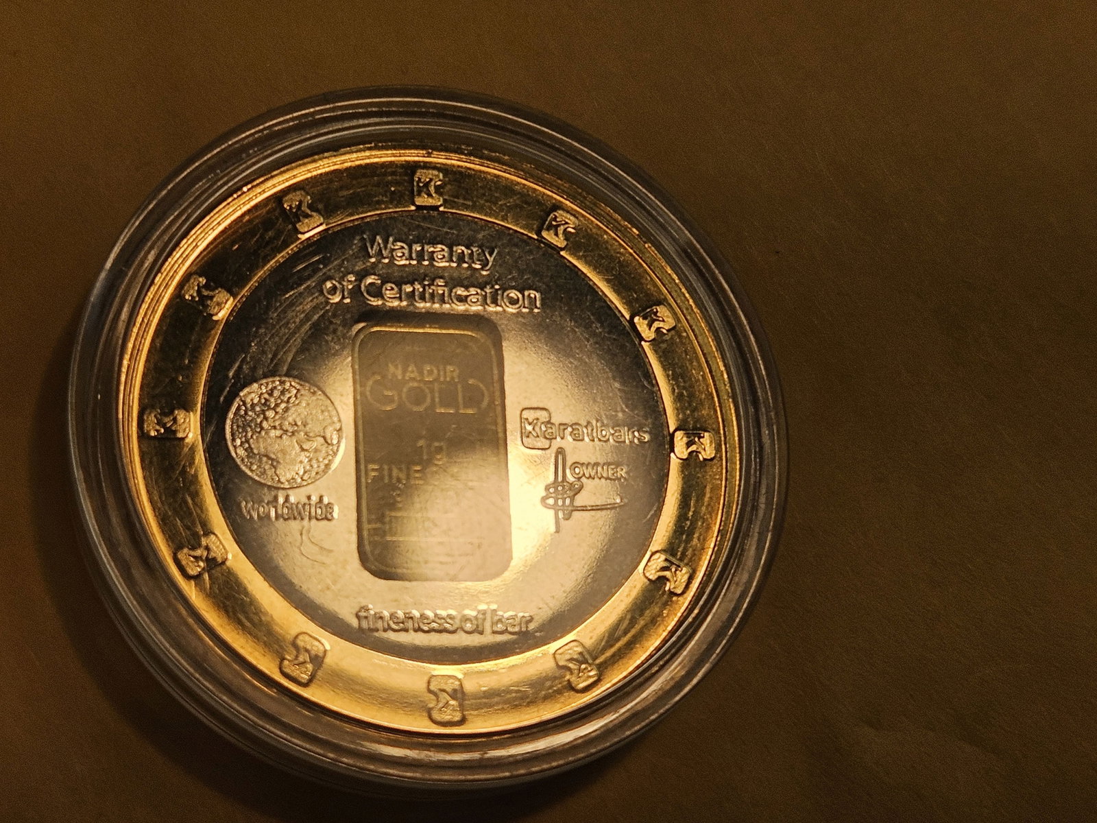 GOLD! Another Cool piece! NADIR Gold 1 Gram .9999 fine gold bar - 4