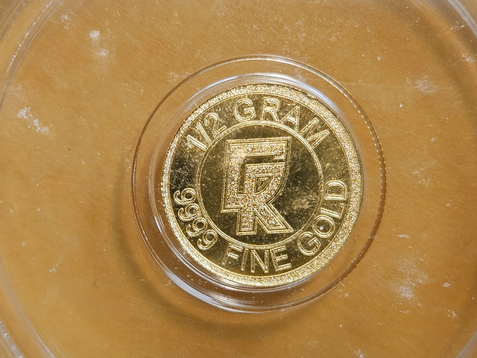 GOLD! PERFECT! ICG No Date One-Half Gram .9999 fine gold round in Mint State 70 Prooflike: Perfect Grade