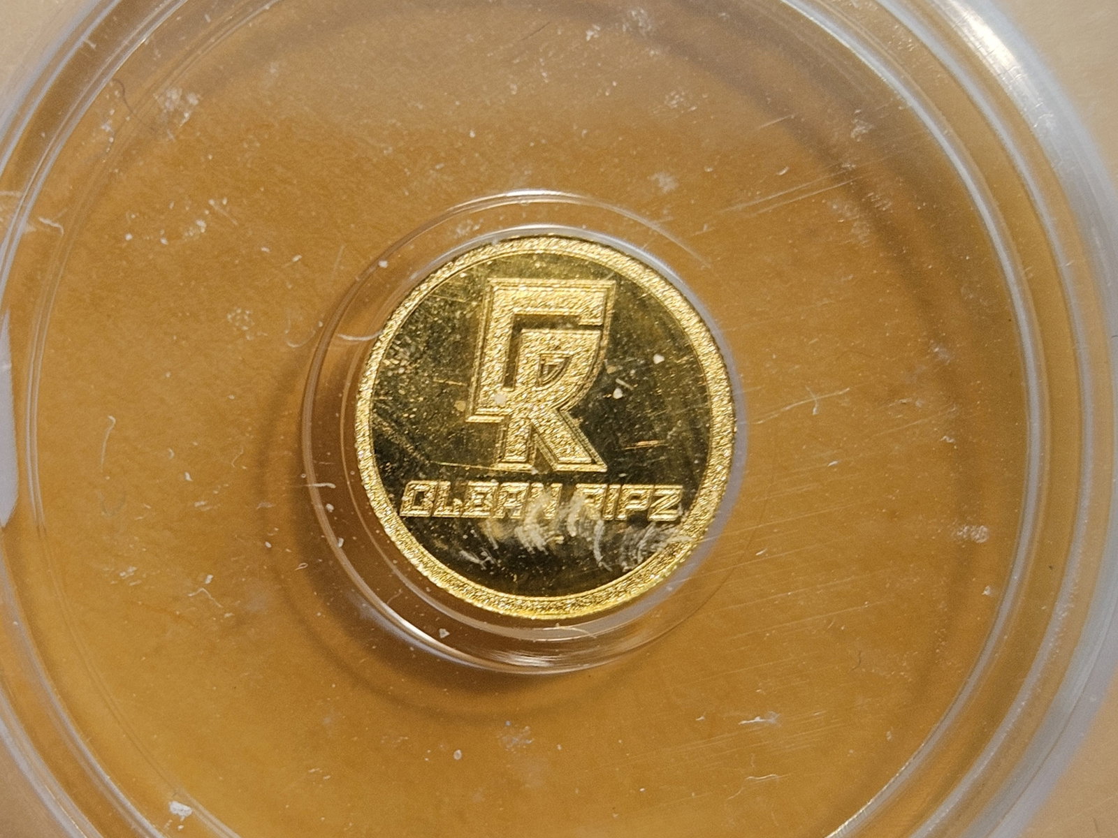 GOLD! PERFECT! ICG No Date One-Half Gram .9999 fine gold round in Mint State 70 Prooflike - 4