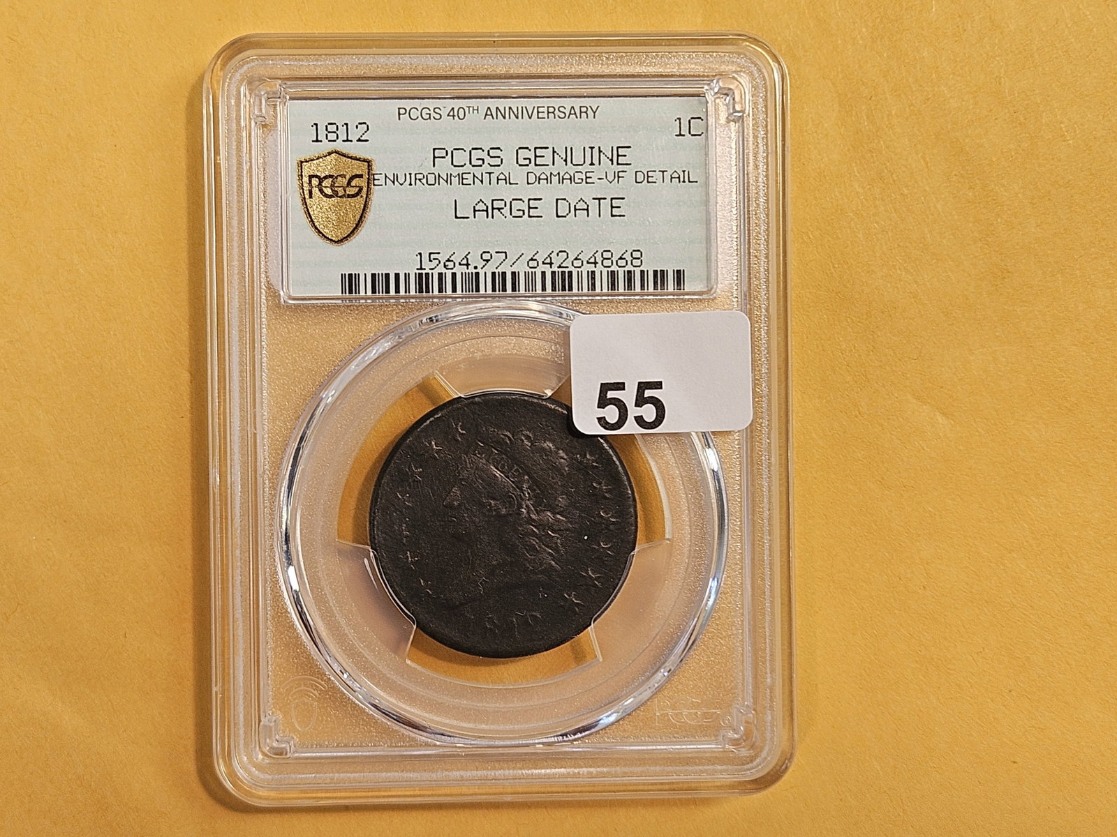 * Better * PCGS 1812 Classic Head Large Cent in Very Fine plus - details - 2