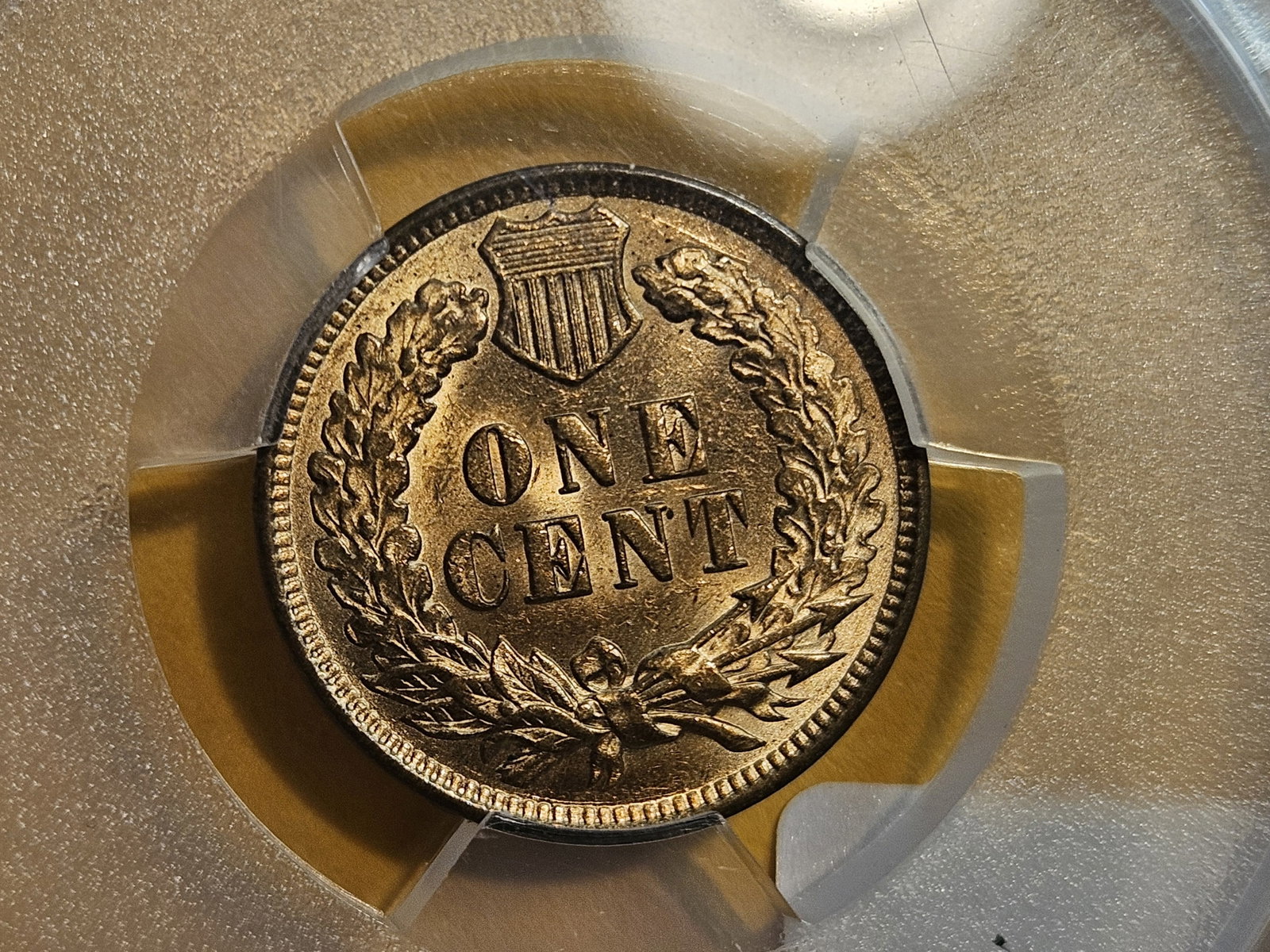 PCGS 1909 Indian Cent in Mint State 62 Red-Brown - 4