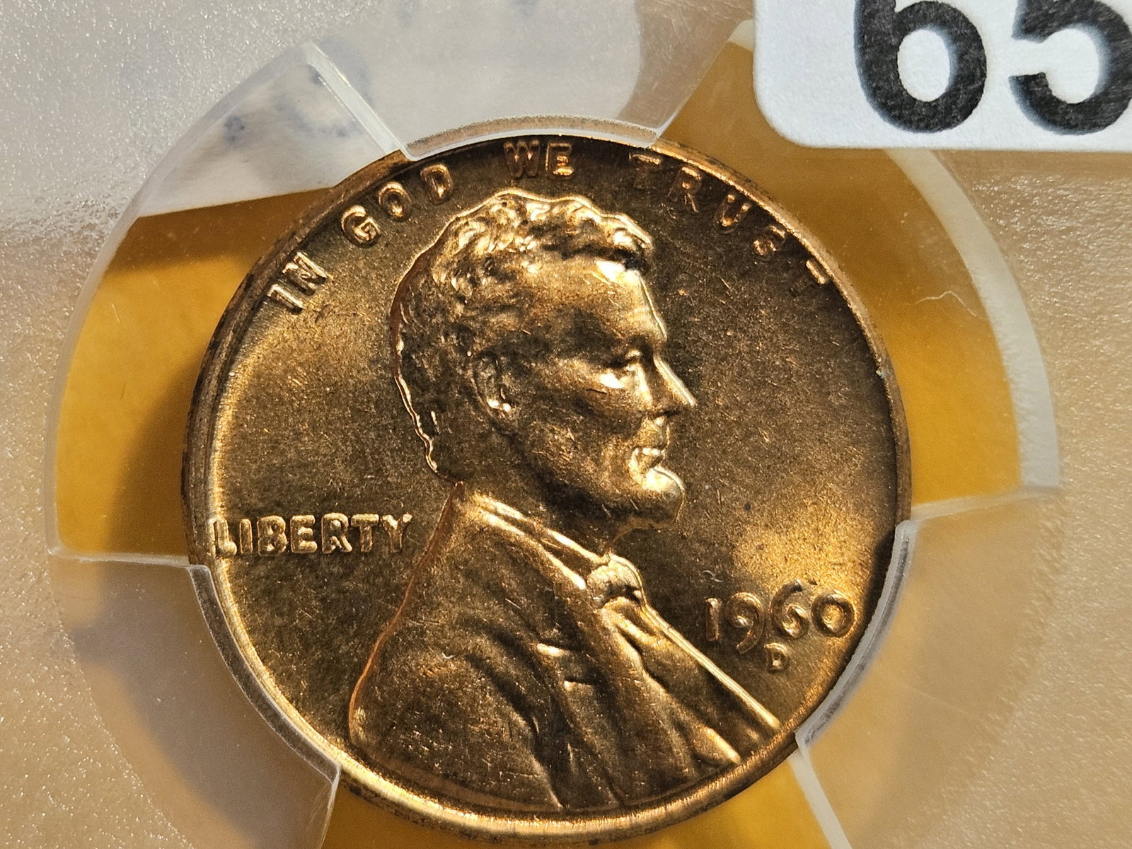 VARIETY! PCGS 1960-D Large Date Lincoln Cent in Mint State 64 RED (1 of 4)