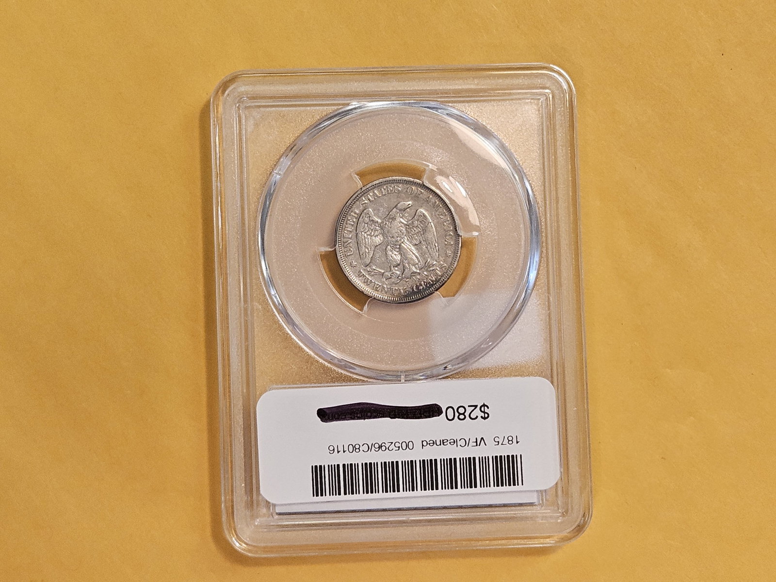 * Scarcer * PCGS 1875 Twenty Cent piece - 6
