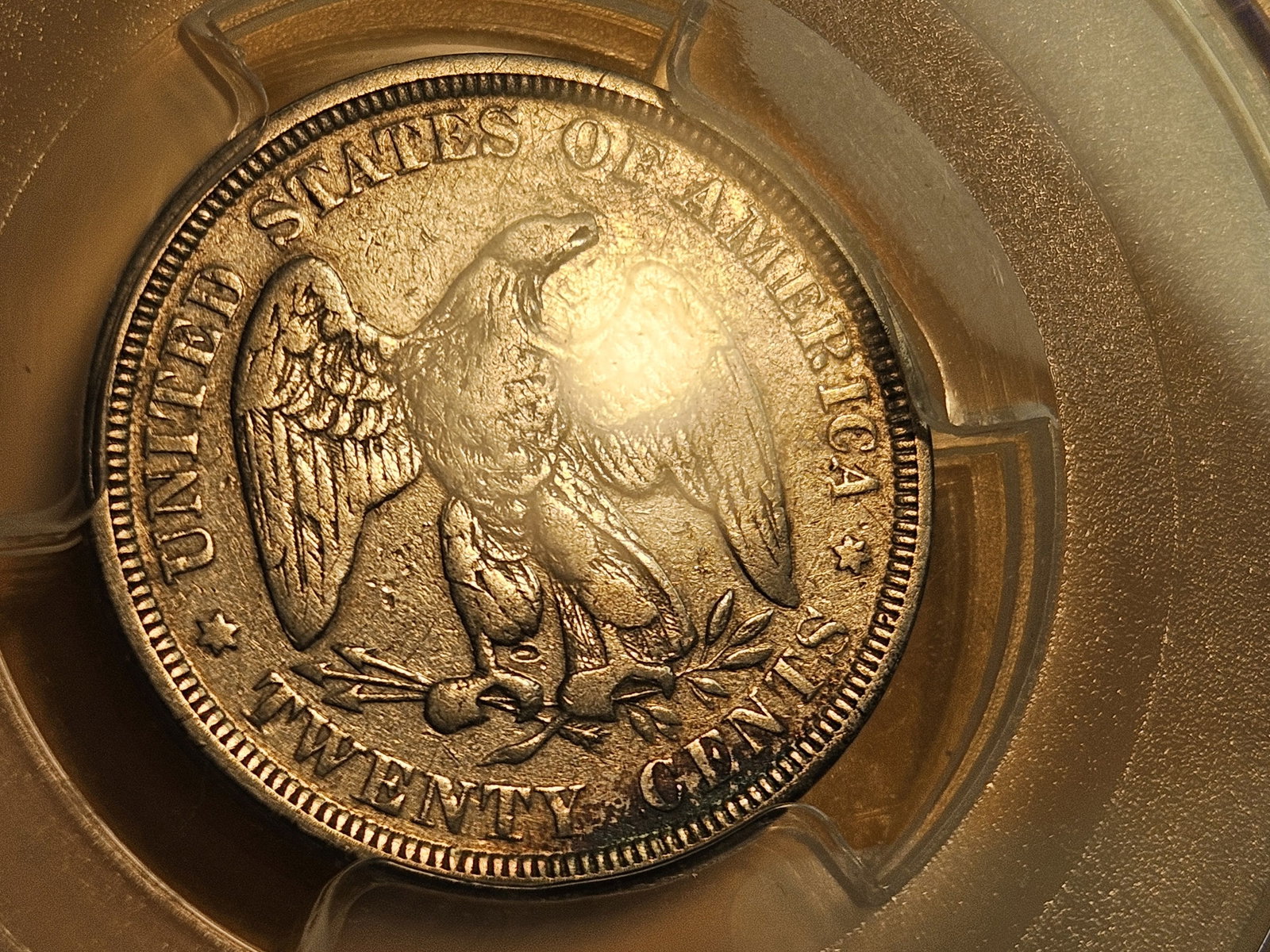 * Scarcer * PCGS 1875 Twenty Cent piece - 7