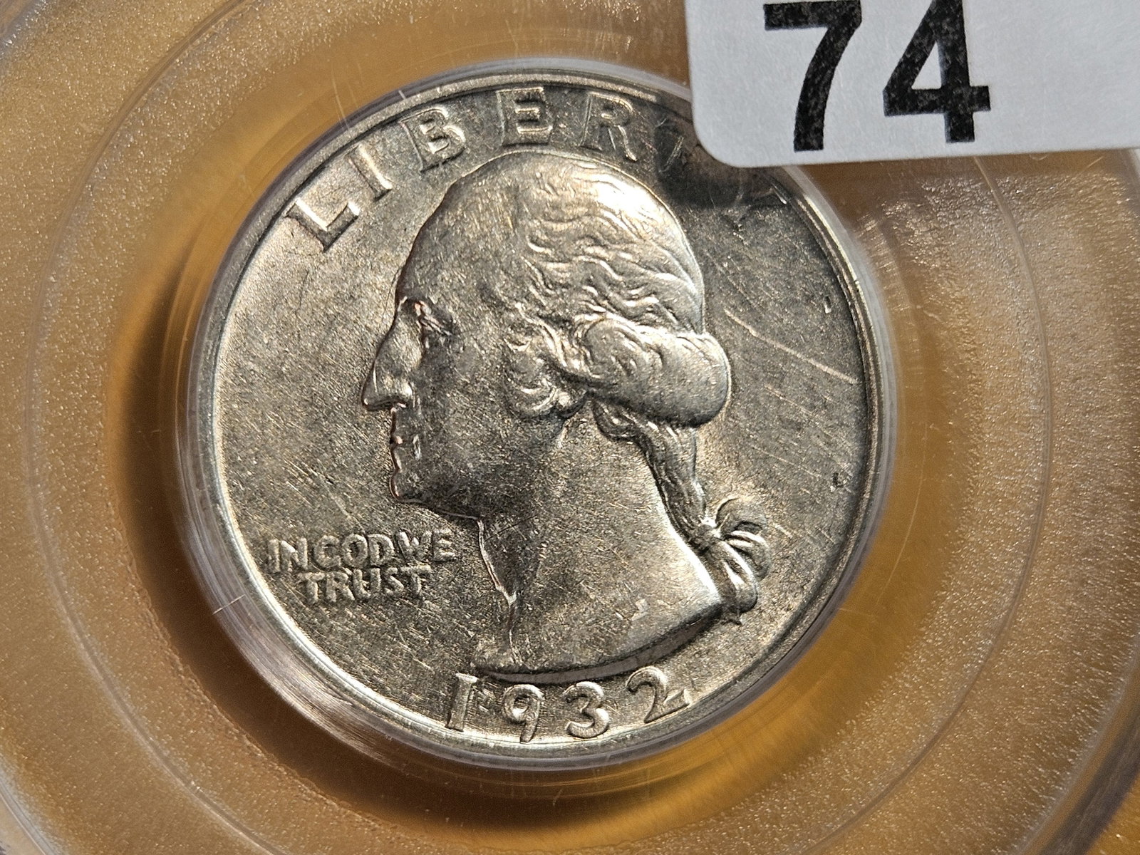 ** KEY DATE ** PCGS 1932-S Washington Quarter in About Uncirculated - 53: First Year issue