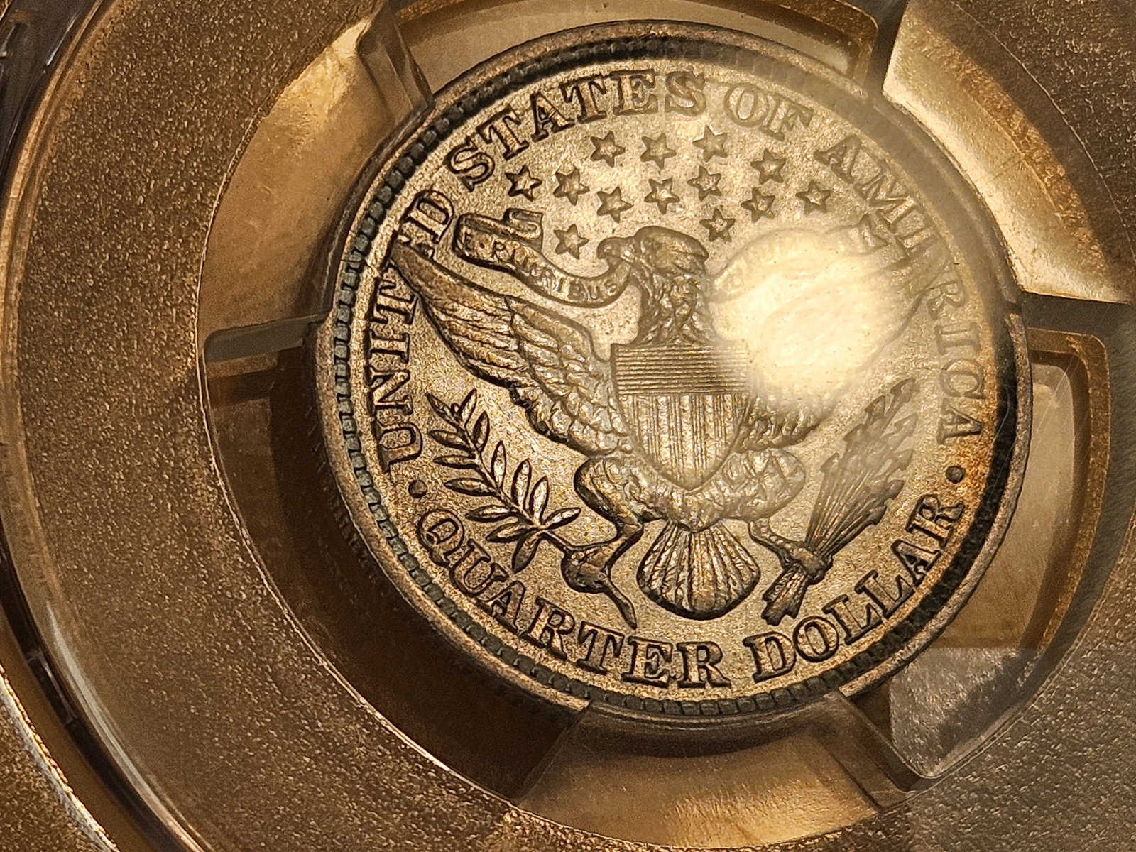 PCGS 1892 Barber silver Quarter in Extra Fine - 45 - 5