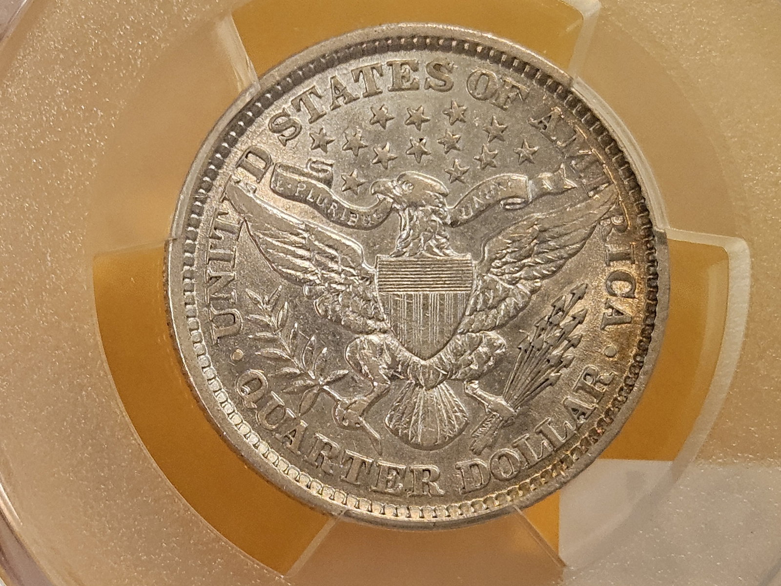 PCGS 1892 Barber silver Quarter in Extra Fine - 45 - 6