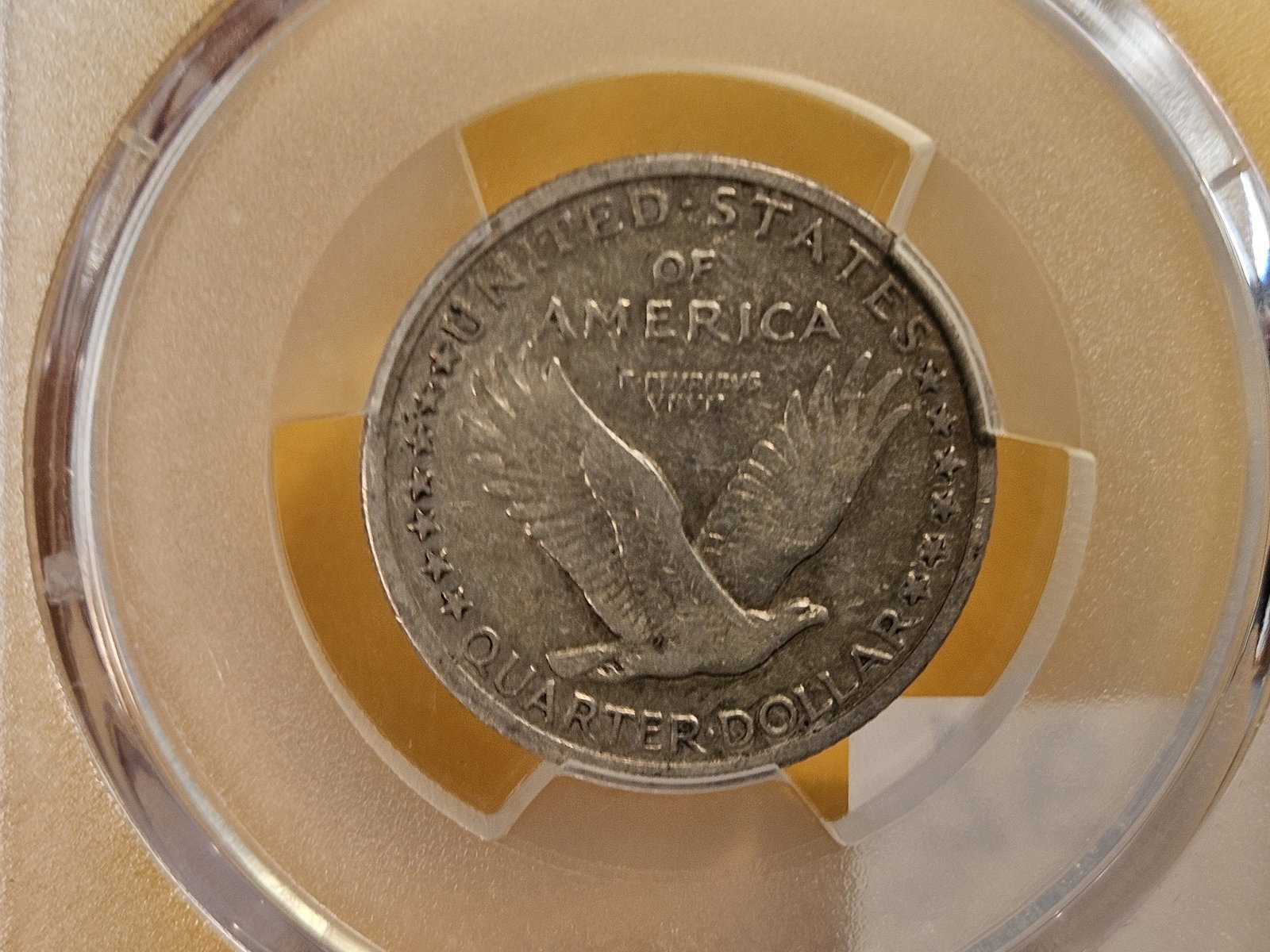 PCGS 1917 Type 1 Standing Liberty silver Quarter in Very Fine - 35 - 4