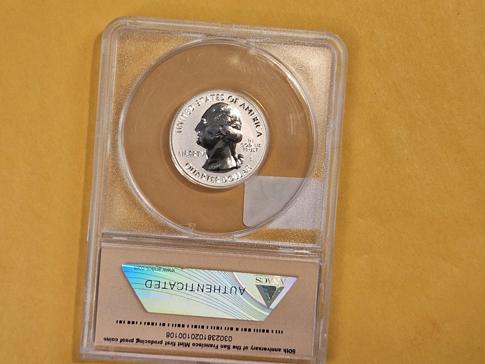 PERFECT! ANACS 2018-S Silver Washington Quarter in Reverse Proof 70 Deep Cameo - 3
