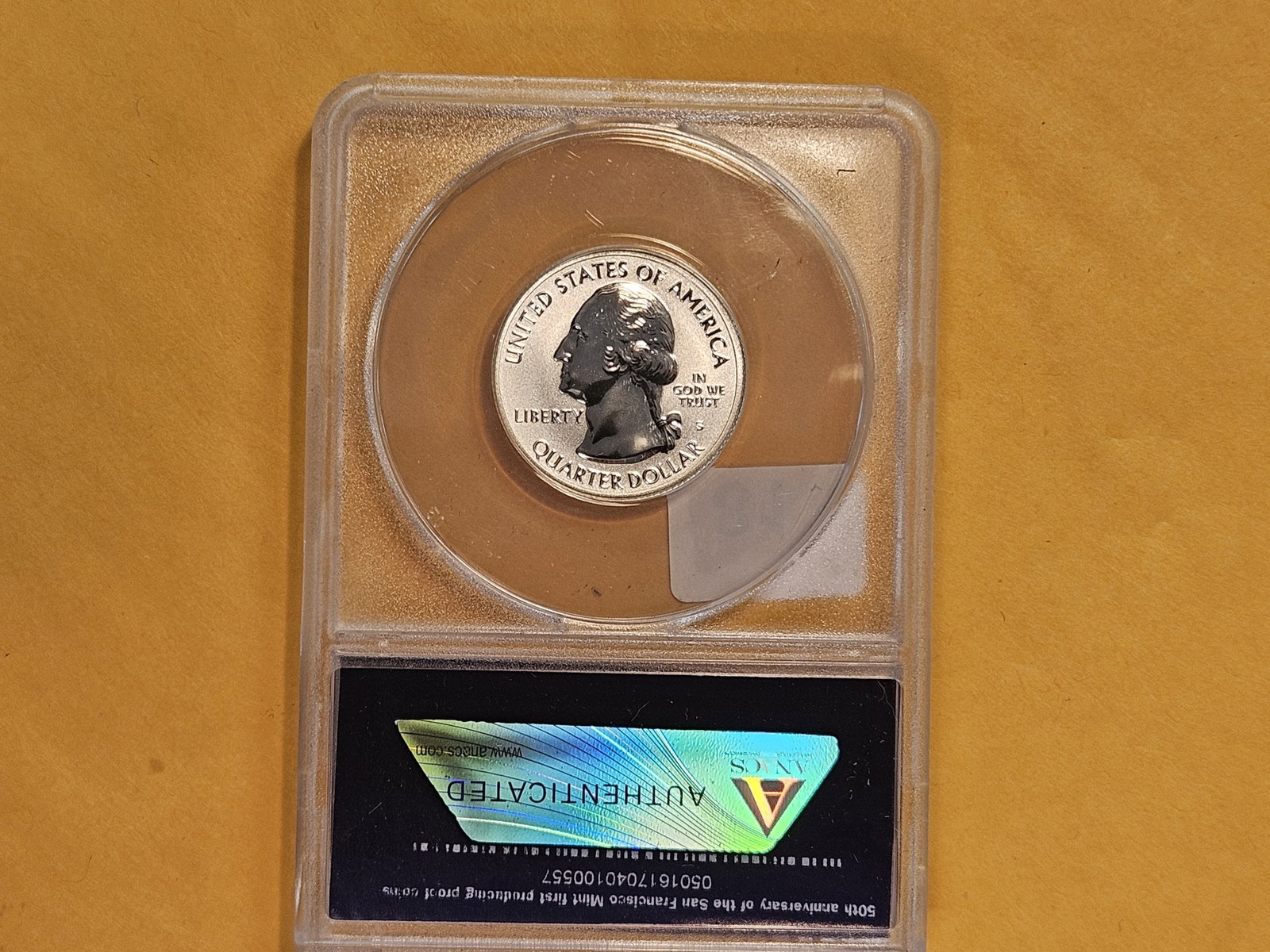 PERFECT! ANACS 2018-S Silver Washington Quarter in Reverse Proof 70 Deep Cameo - 3