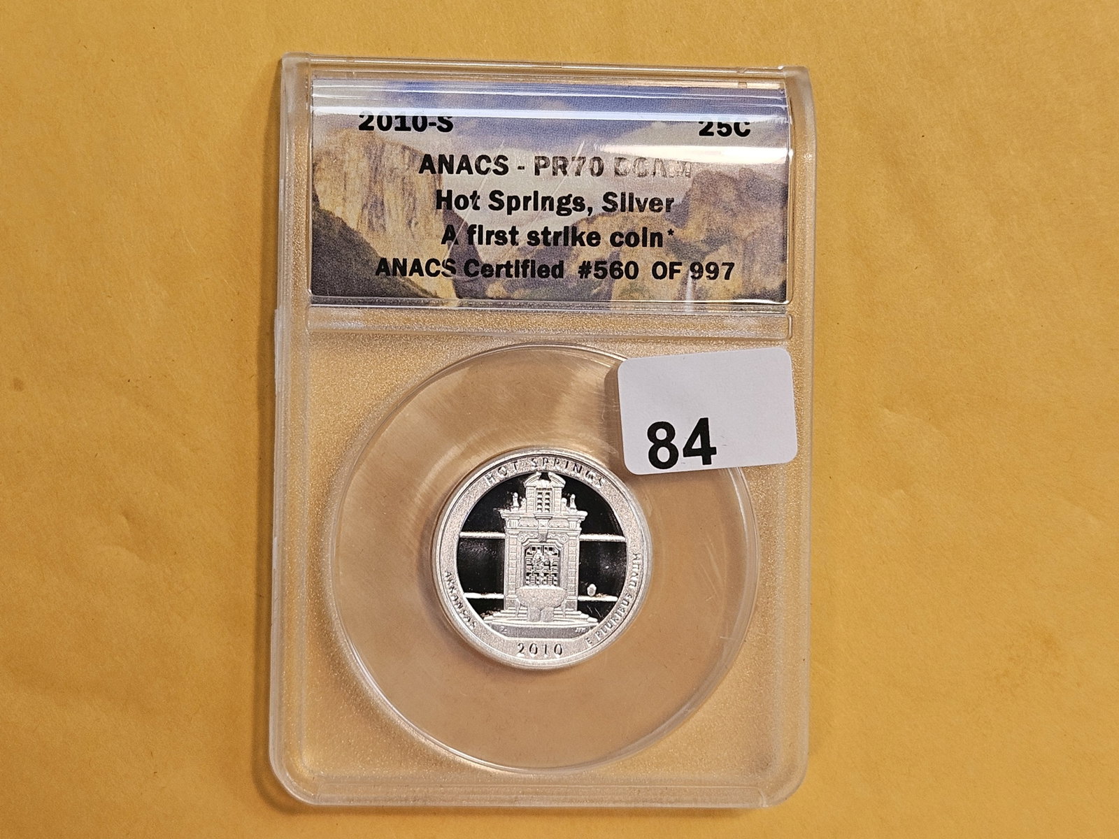 PERFECT! ANACS 2010-S Silver Washington Quarter in Proof 70 Deep Cameo - 2