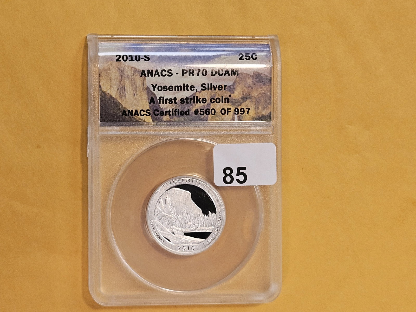 PERFECT! ANACS 2010-S Silver Washington Quarter in Proof 70 Deep Cameo - 2