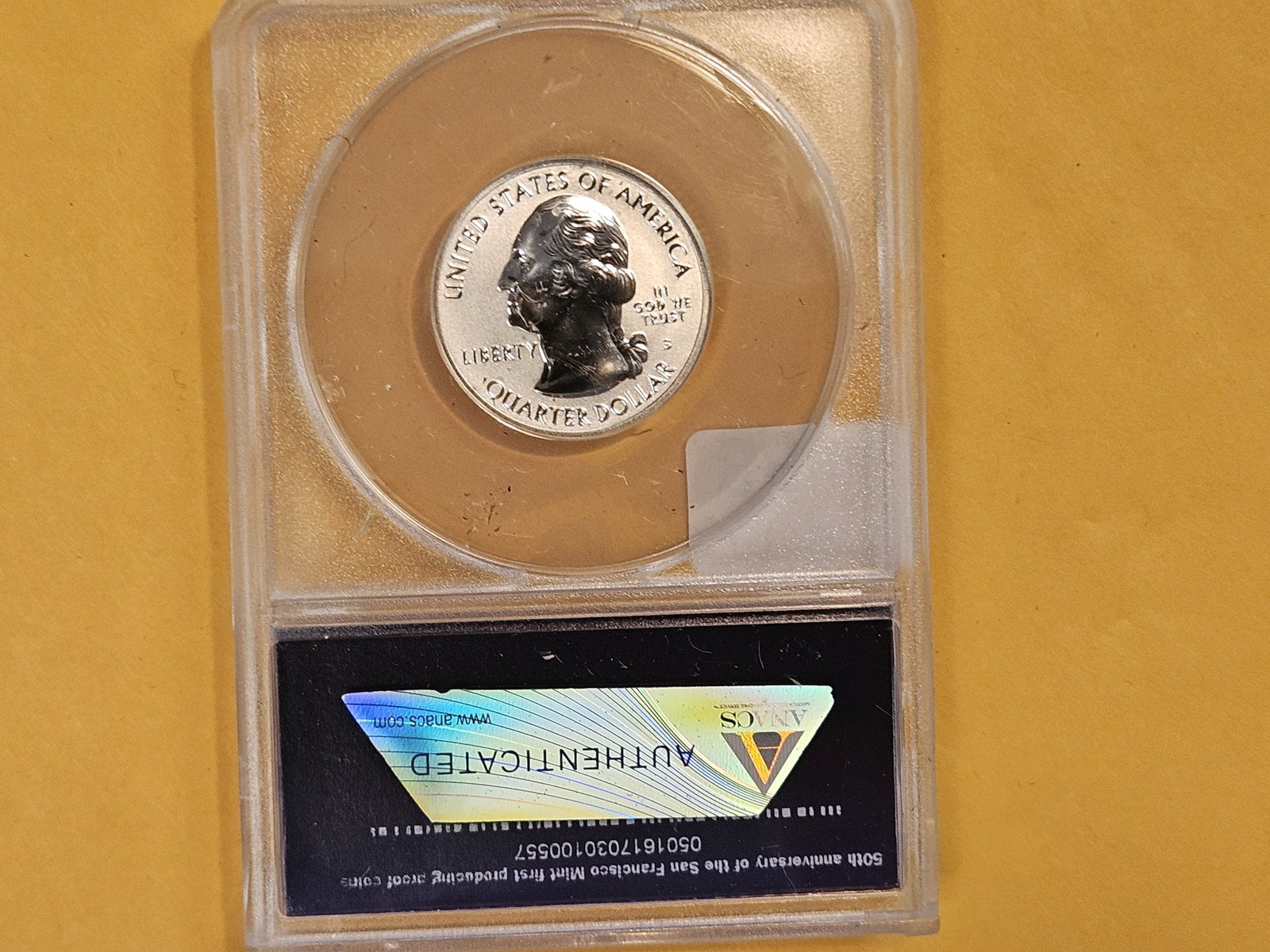 PERFECT! ANACS 2018-S Silver Washington Quarter in Reverse Proof 70 Deep Cameo - 3