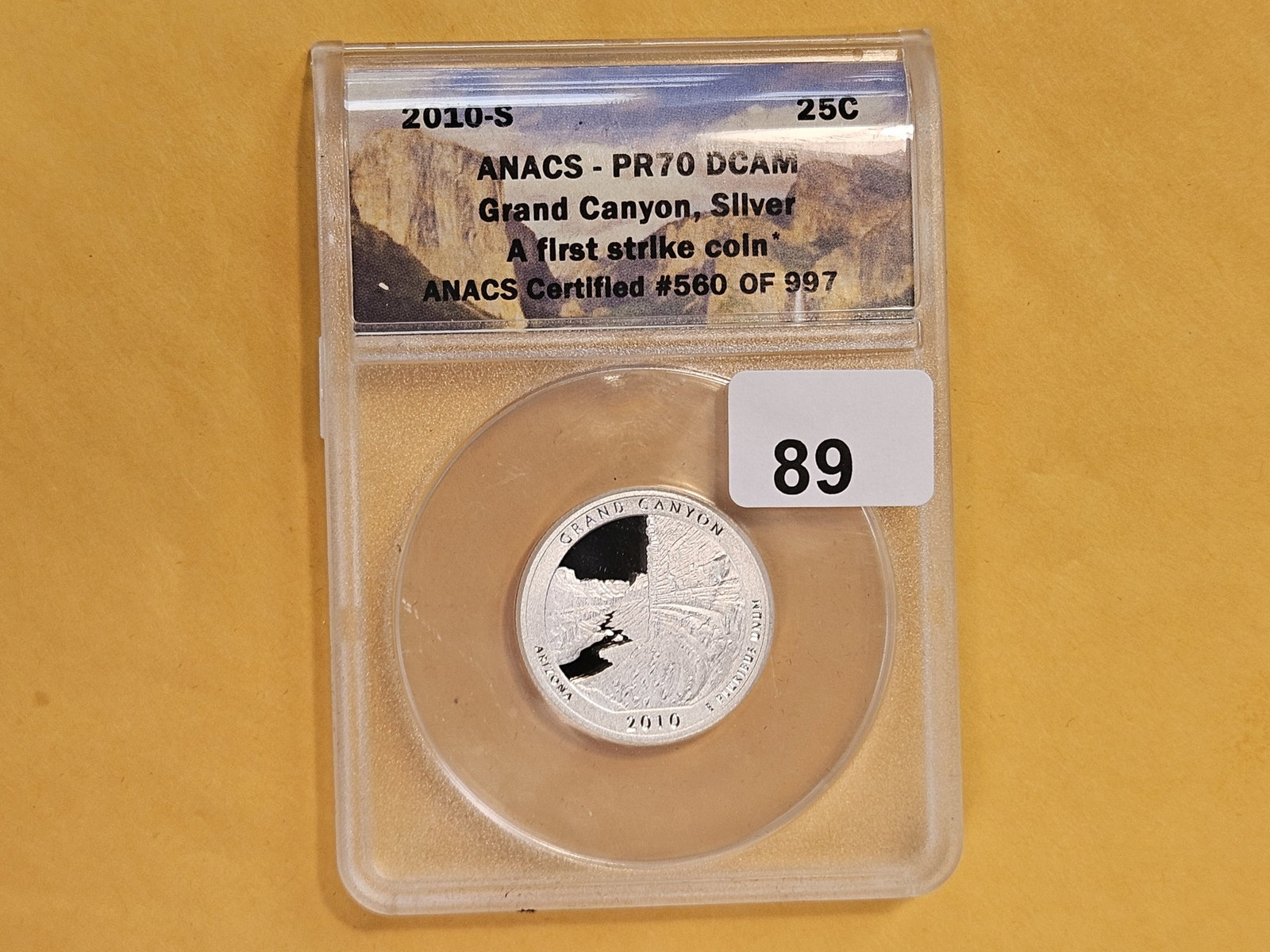 PERFECT! ANACS 2010-S Silver Washington Quarter in Proof 70 Deep Cameo - 2