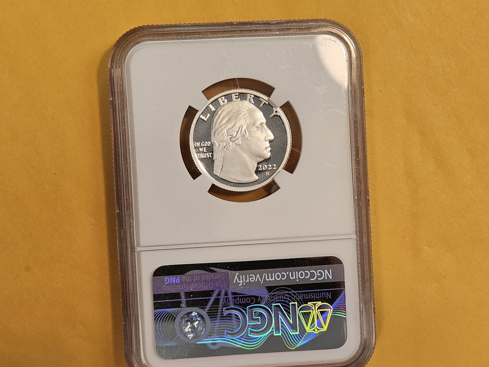 PERFECT! NGC 2022-S Silver Washington Quarter in Proof 70 Ultra cameo - 3