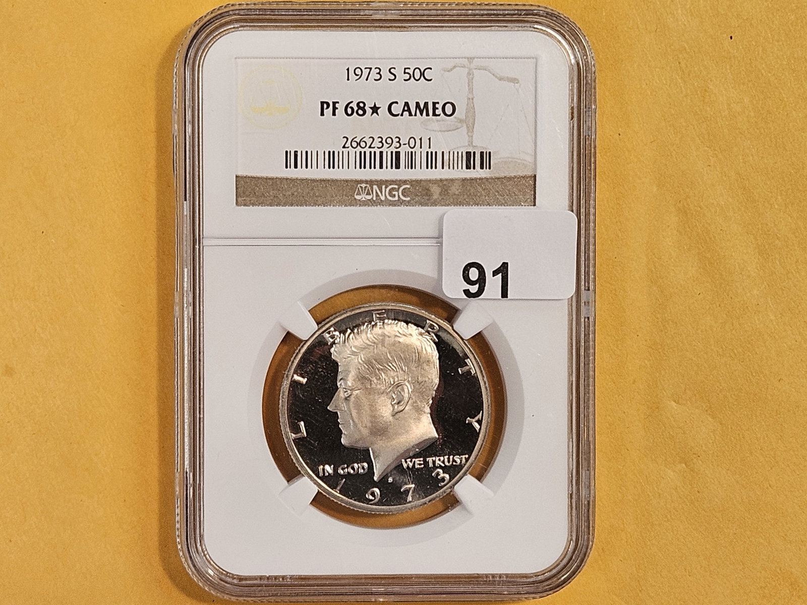 * NGC 1973-S Kennedy Half Dollar in Proof 68 STAR CAMEO! - 2