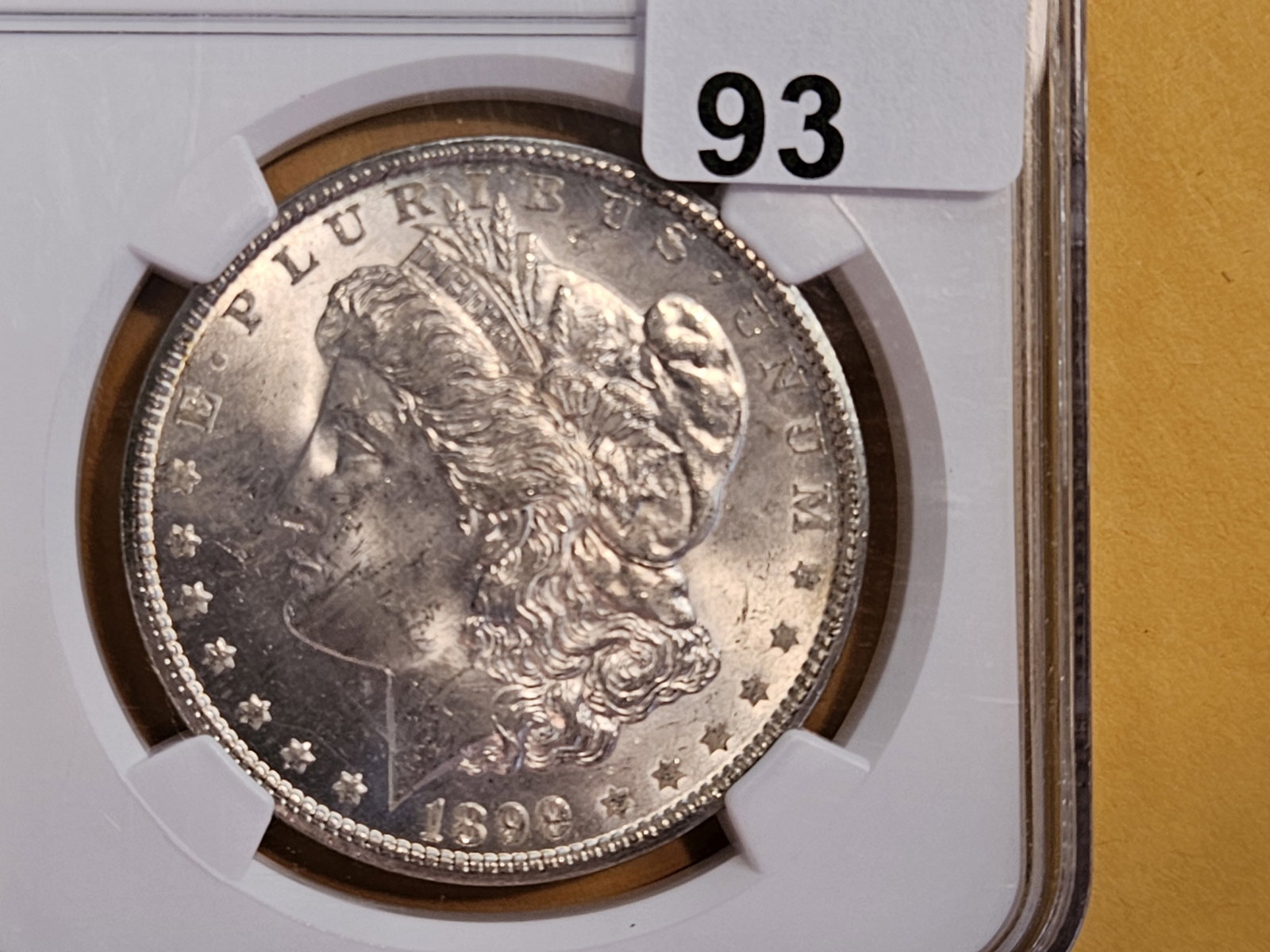 NGC 1899-O Morgan Dollar in Mint State 63: Great luster!