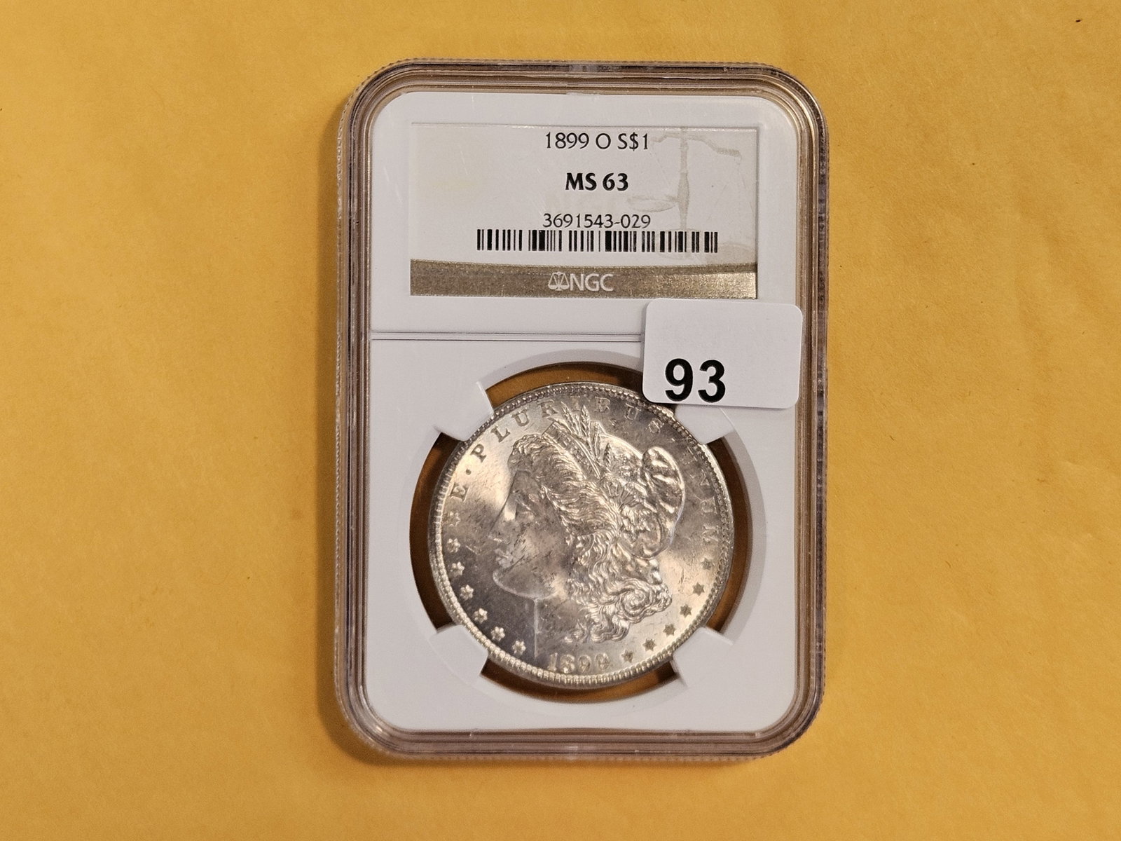 NGC 1899-O Morgan Dollar in Mint State 63 - 2