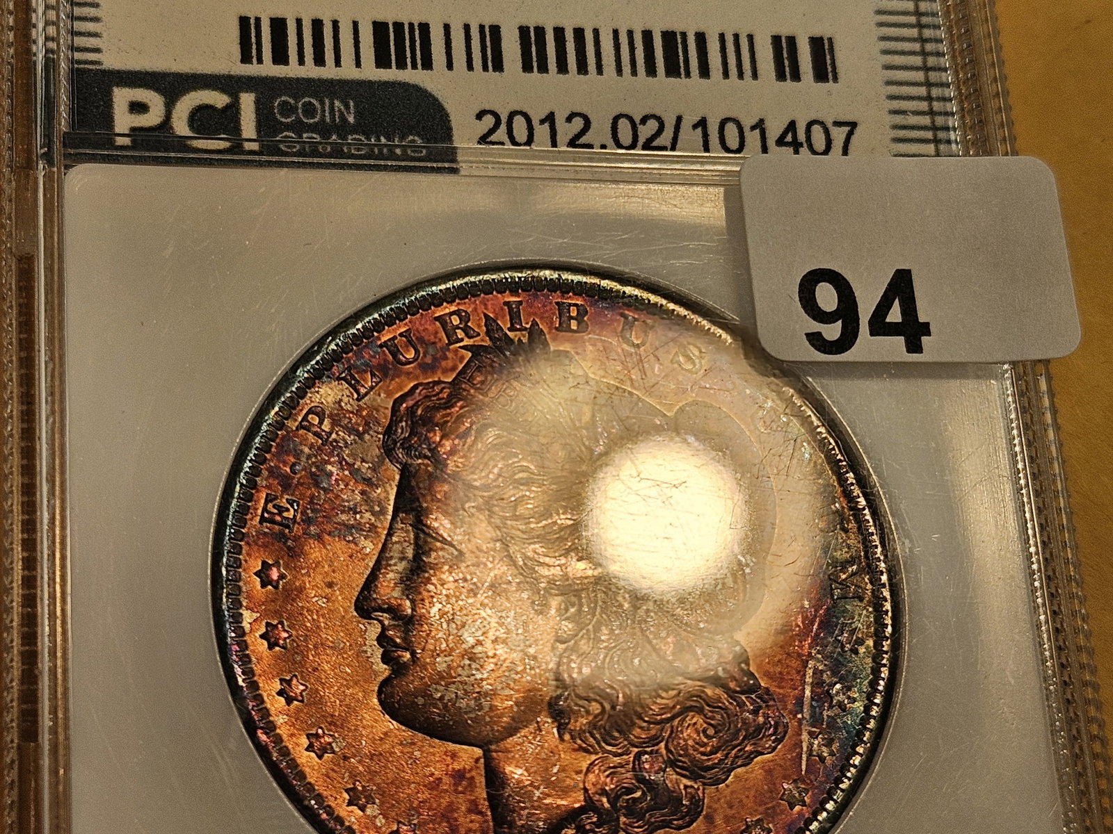 KILLER TONER! PCI 1885-O Morgan Dollar in Mint State 65 Plus - 6