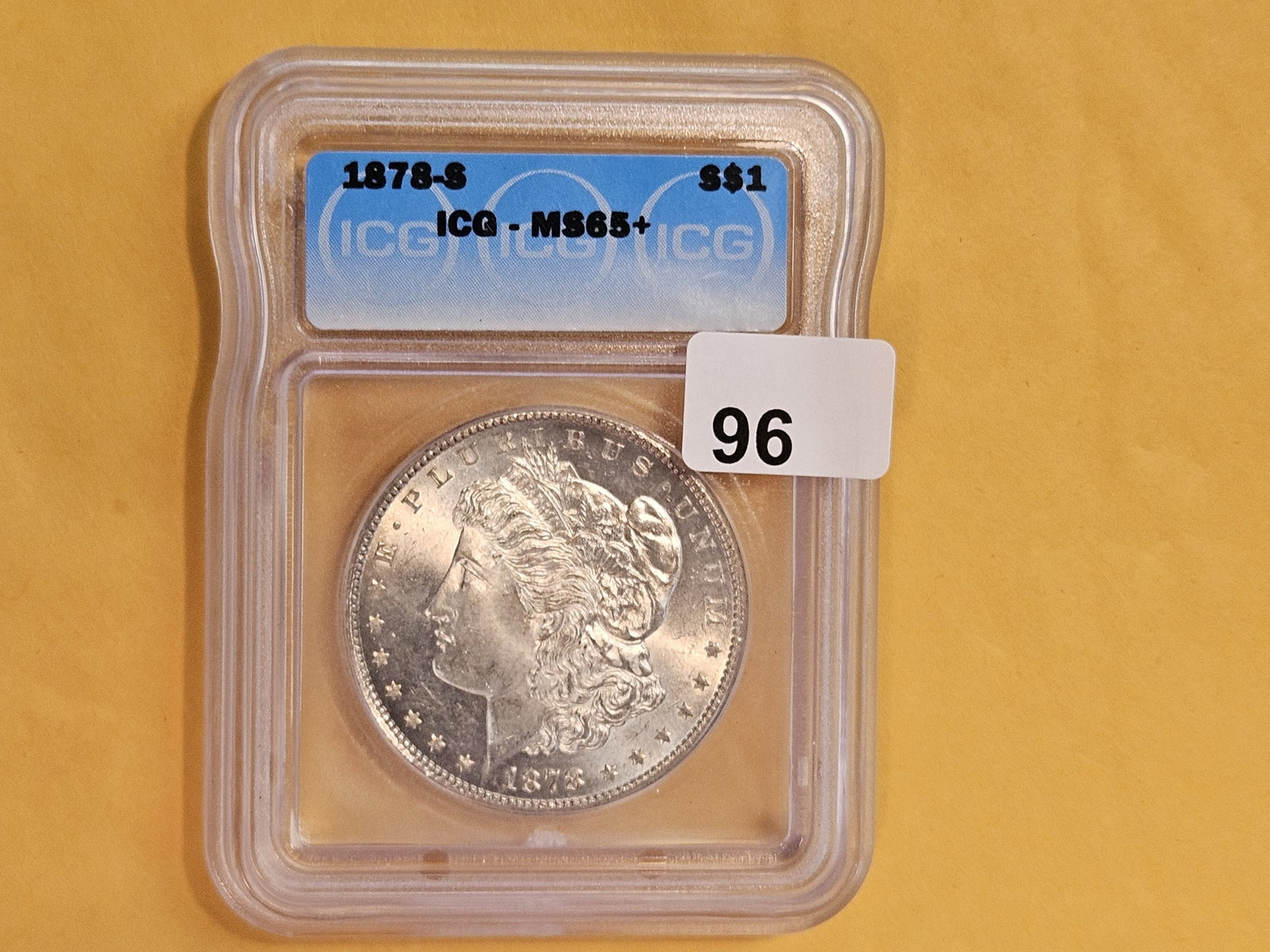 GEM! ICG 1878-S Morgan Dollar in Mint State 65 Plus - 2