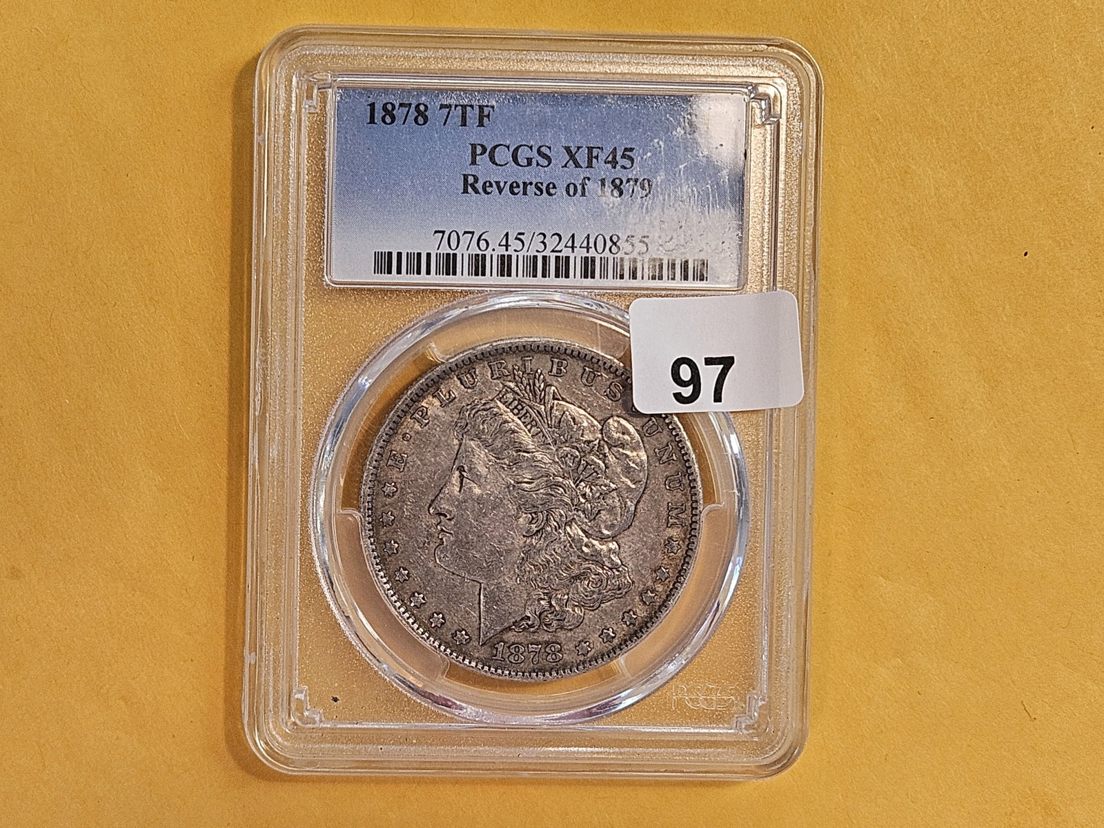 Variety! PCGS 1878 7TF Morgan Dollar in Extra Fine - 45 - 2
