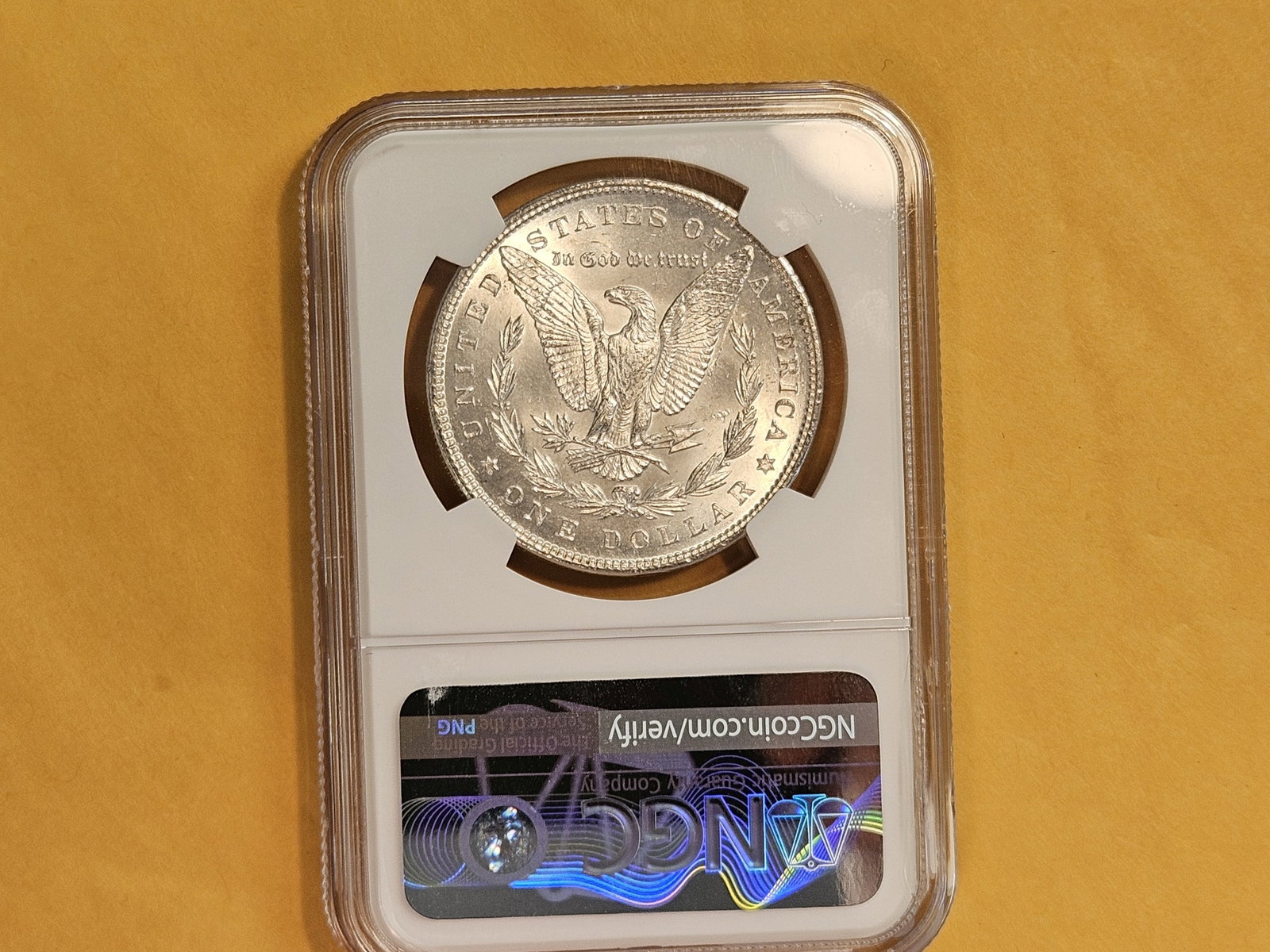 NGC 1896 Morgan Dollar in Mint State 63 - 6