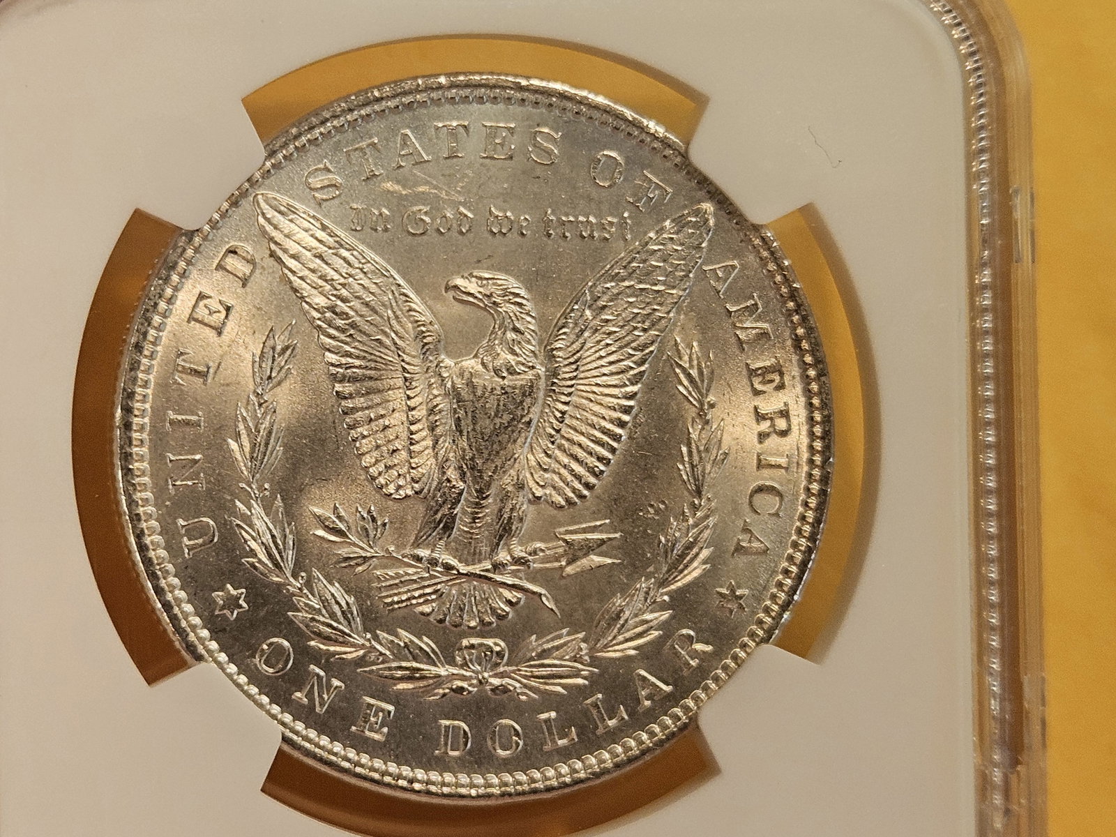NGC 1896 Morgan Dollar in Mint State 63 - 8