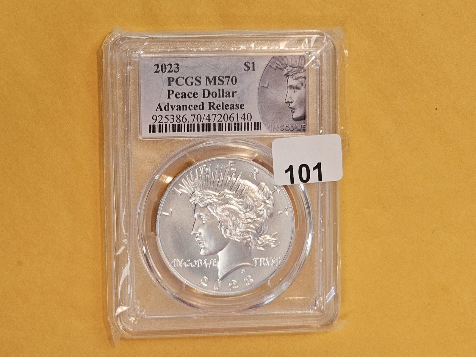 PERFECT! PCGS 2023 Peace Silver Dollar in Mint State 70 - 2